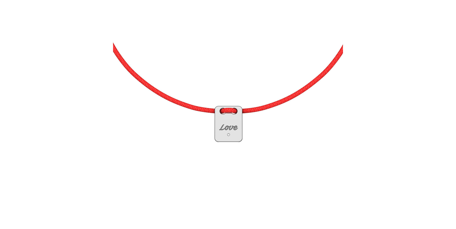 Diamantový náramok so šnúrkou Mini Stamp Love