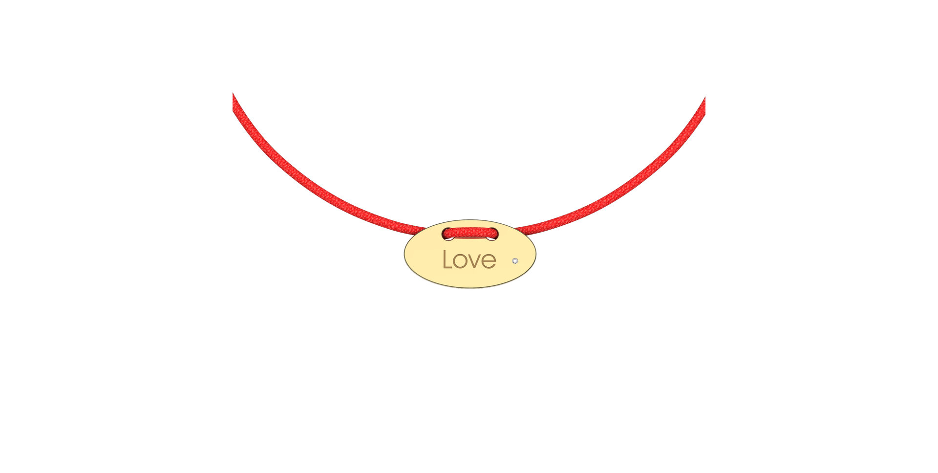 Diamantový náramok so šnúrkou Stamp