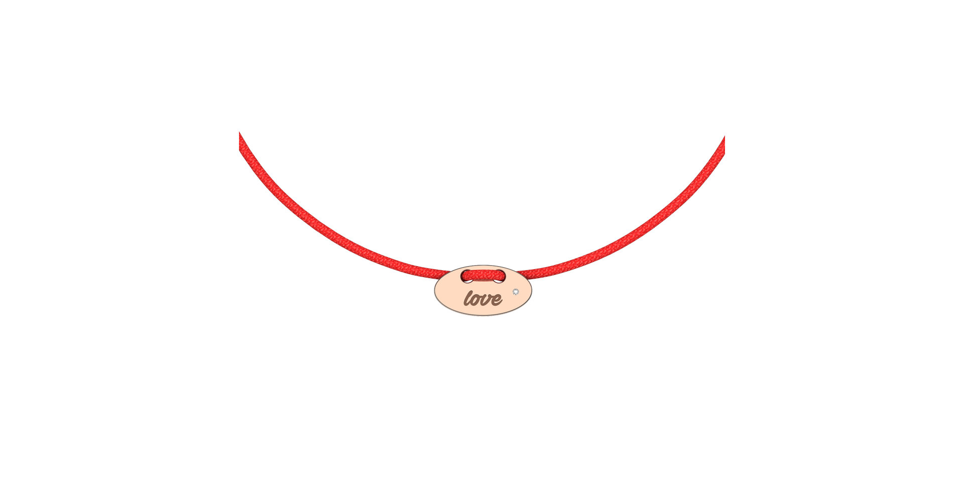 Diamantový náramok so šnúrkou Mini Stamp