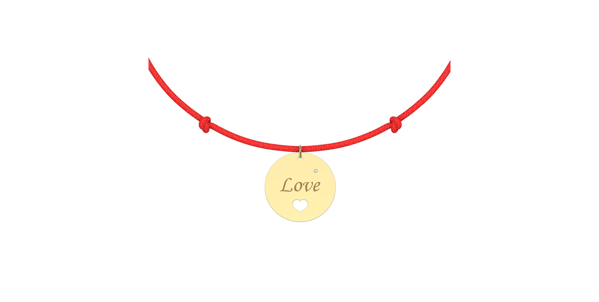 Diamantový náramok so šnúrkou Love Magical