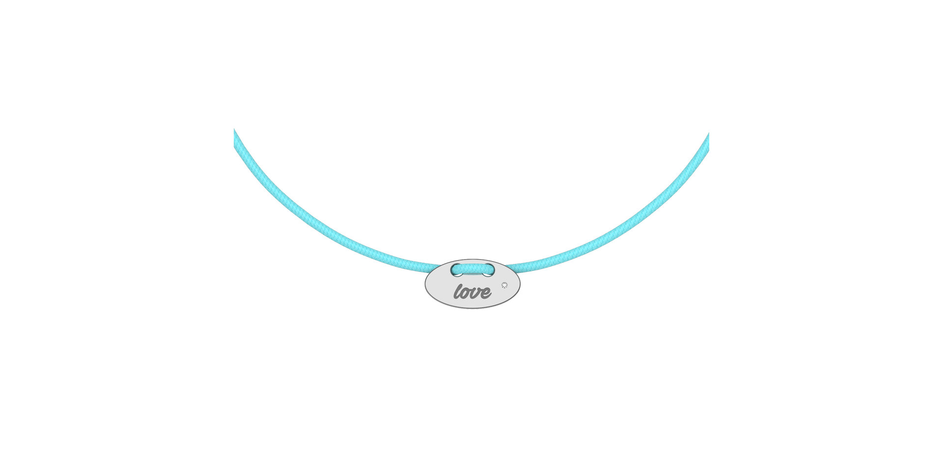 Diamantový náramok so šnúrkou Mini Stamp