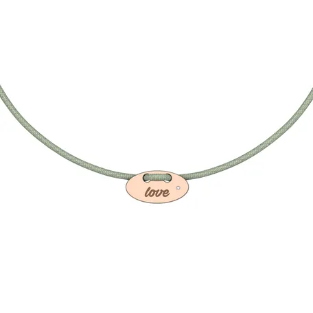 Diamantový náramok so šnúrkou Mini Stamp