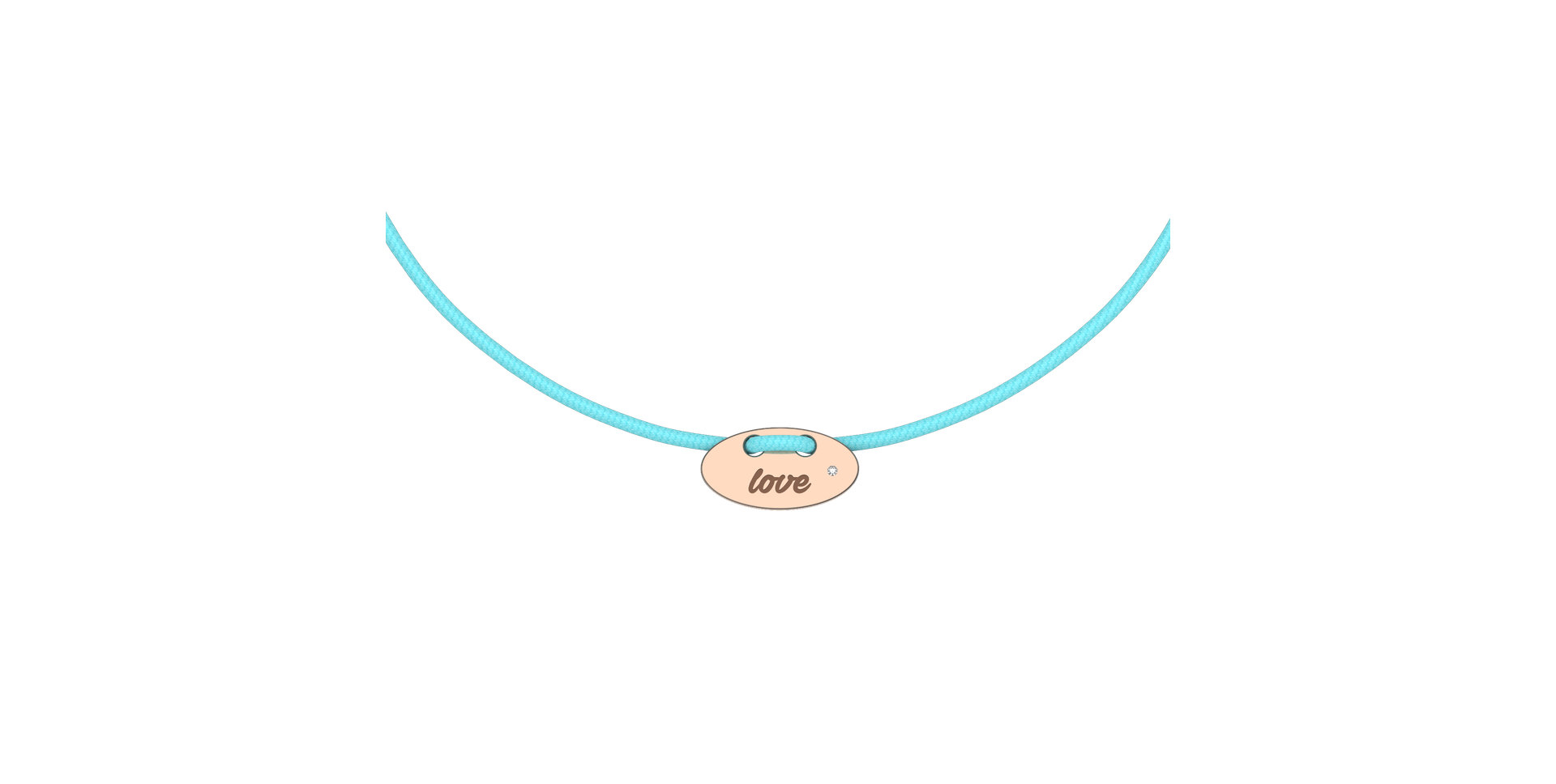 Diamantový náramok so šnúrkou Mini Stamp