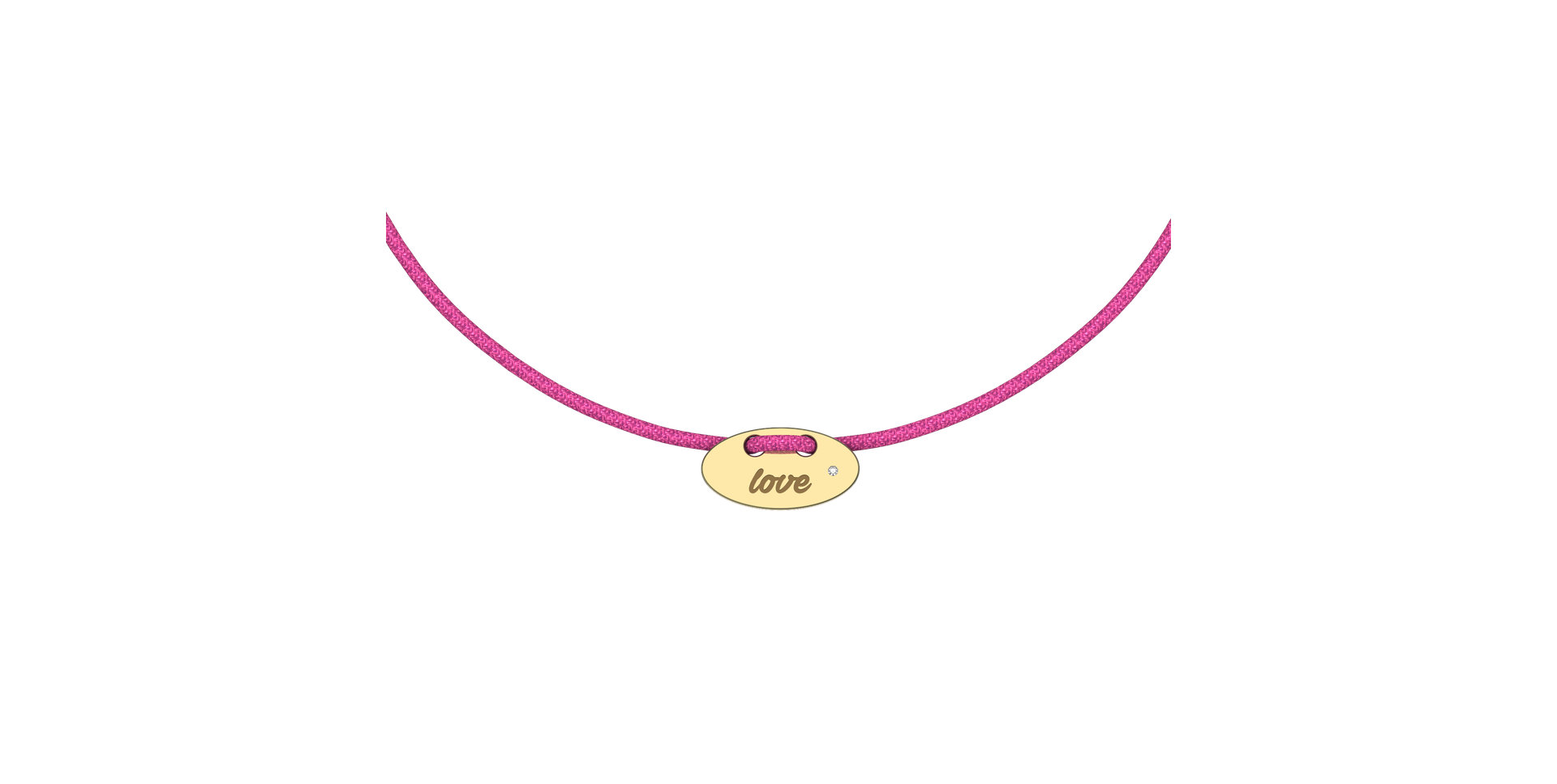 Diamantový náramok so šnúrkou Mini Stamp