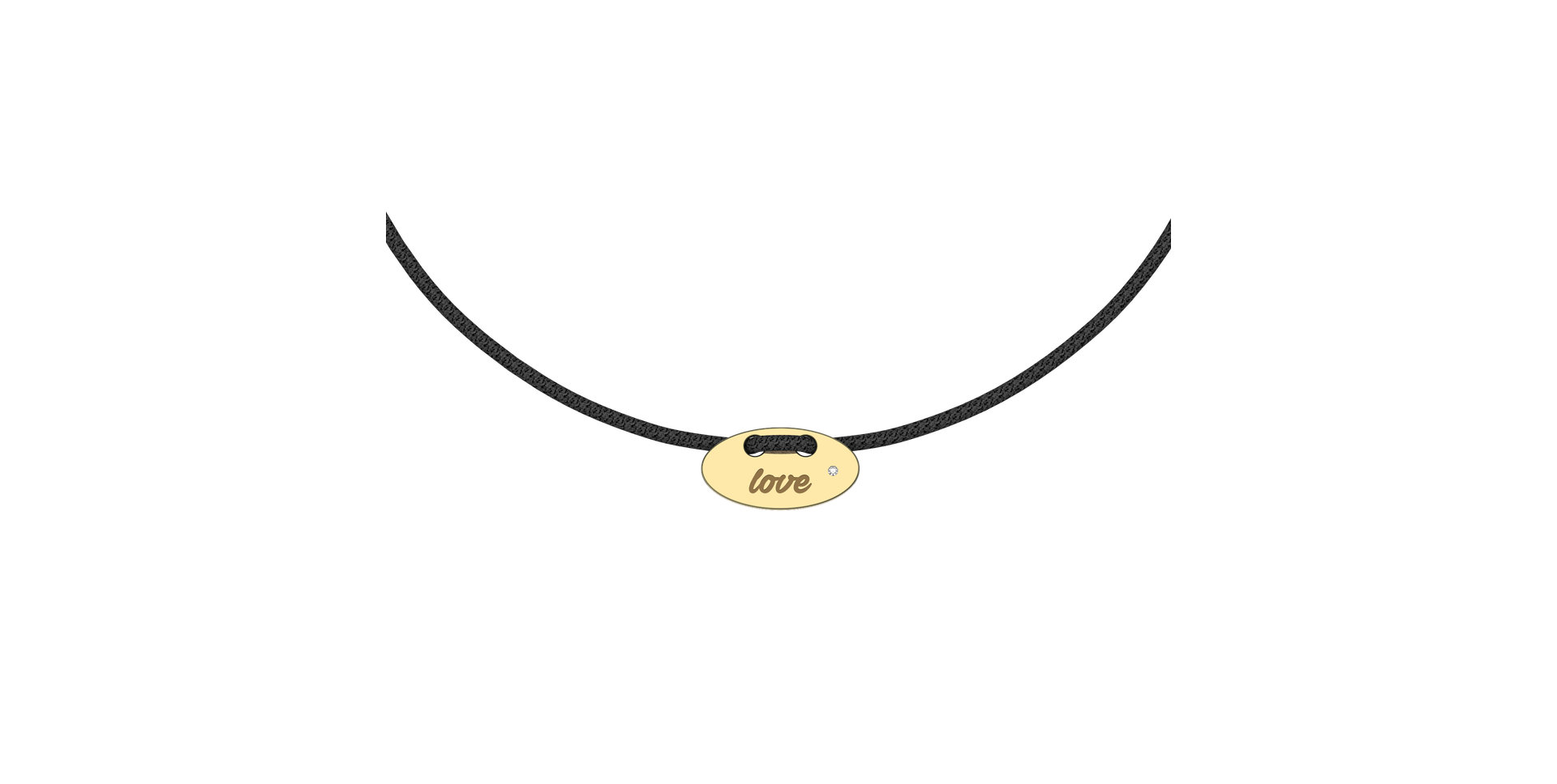 Diamantový náramok so šnúrkou Mini Stamp