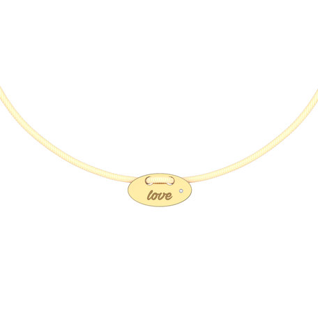 Diamantový náramok so šnúrkou Mini Stamp