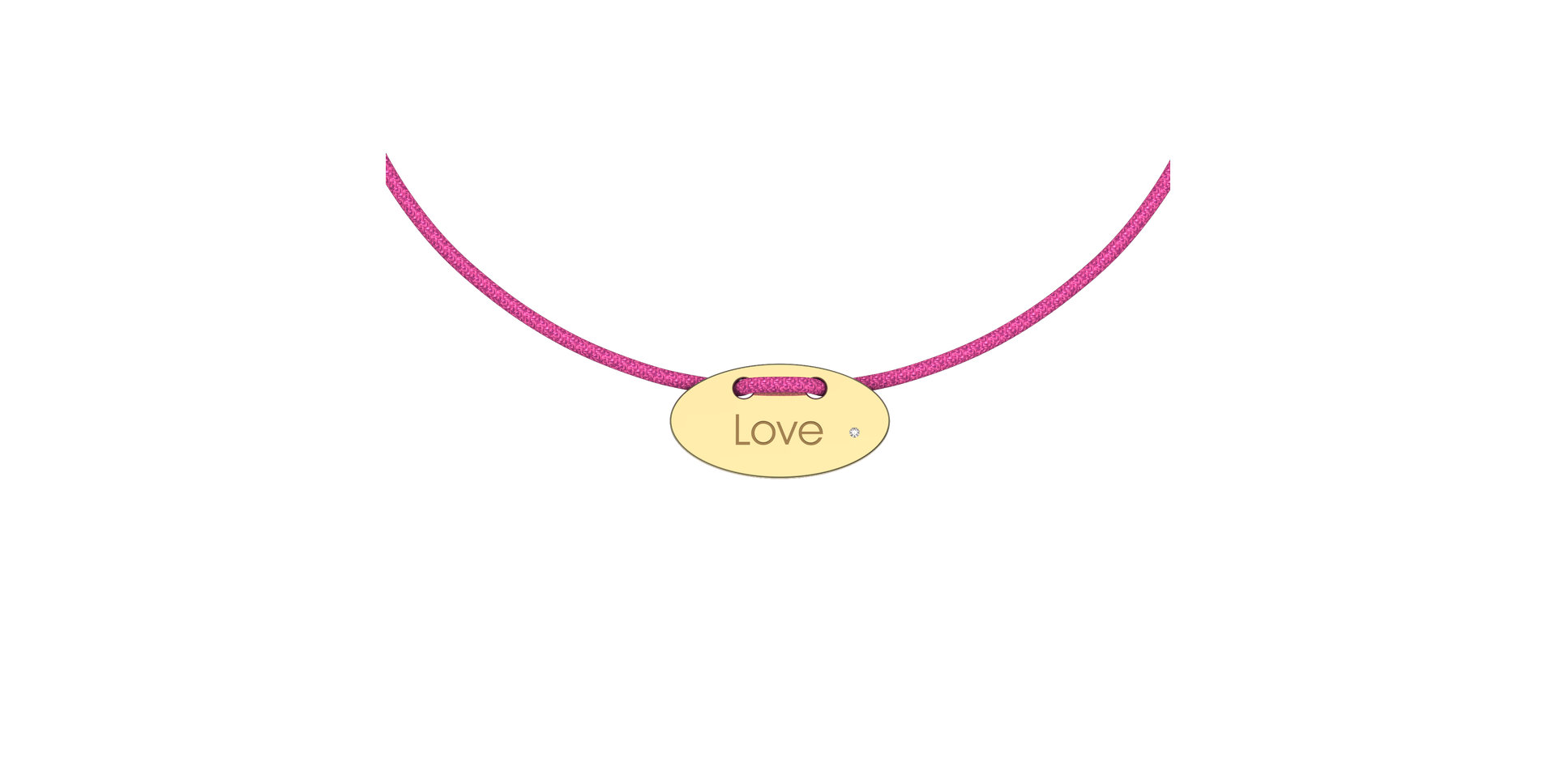 Diamantový náramok so šnúrkou Stamp