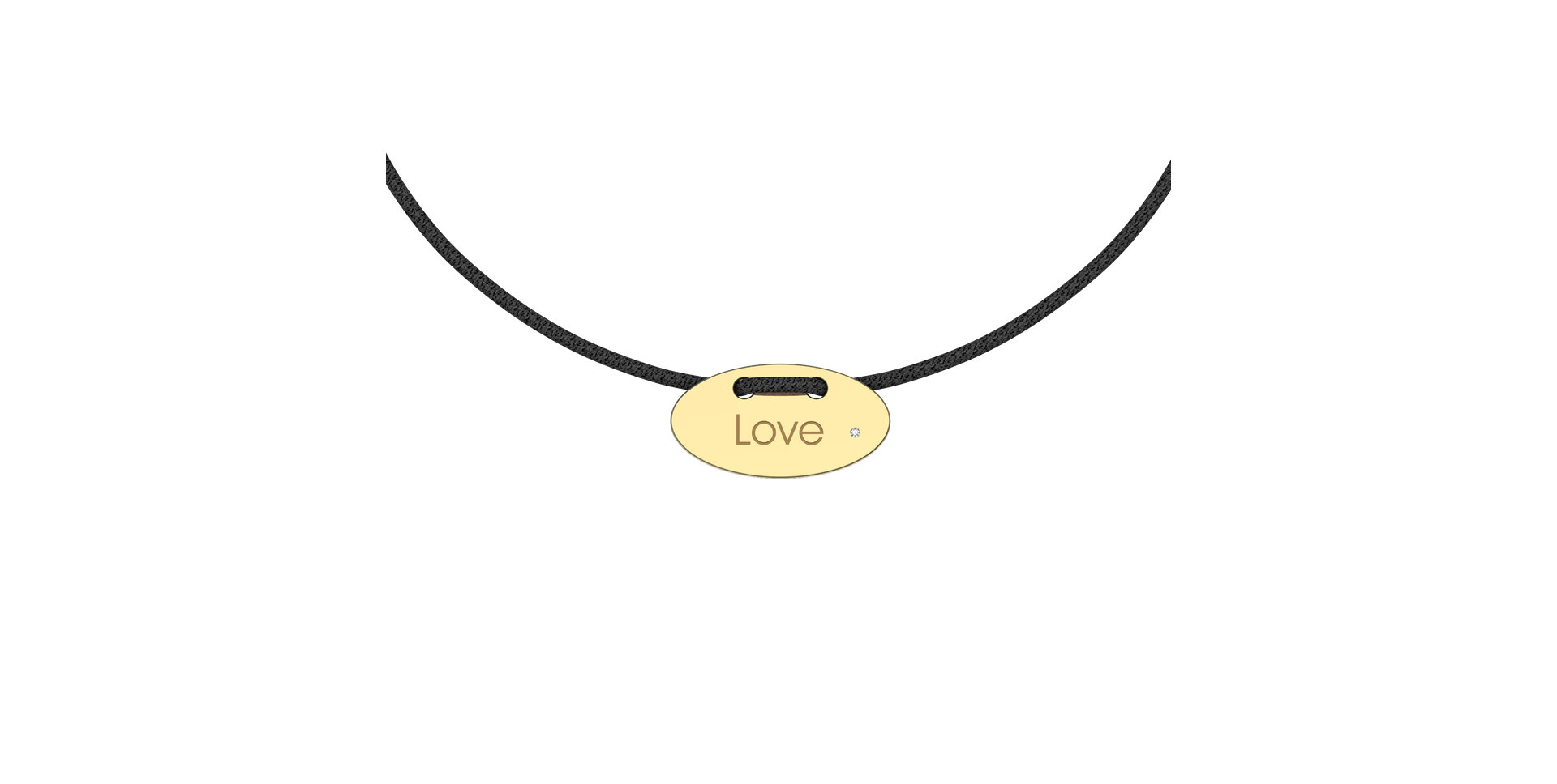 Diamantový náramok so šnúrkou Stamp