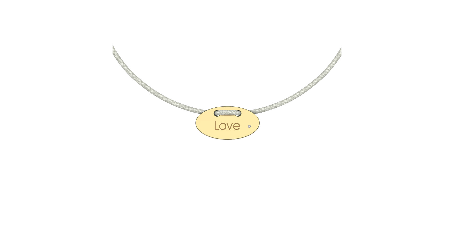 Diamantový náramok so šnúrkou Stamp