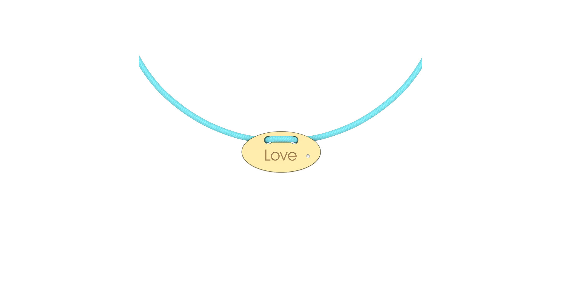 Diamantový náramok so šnúrkou Stamp