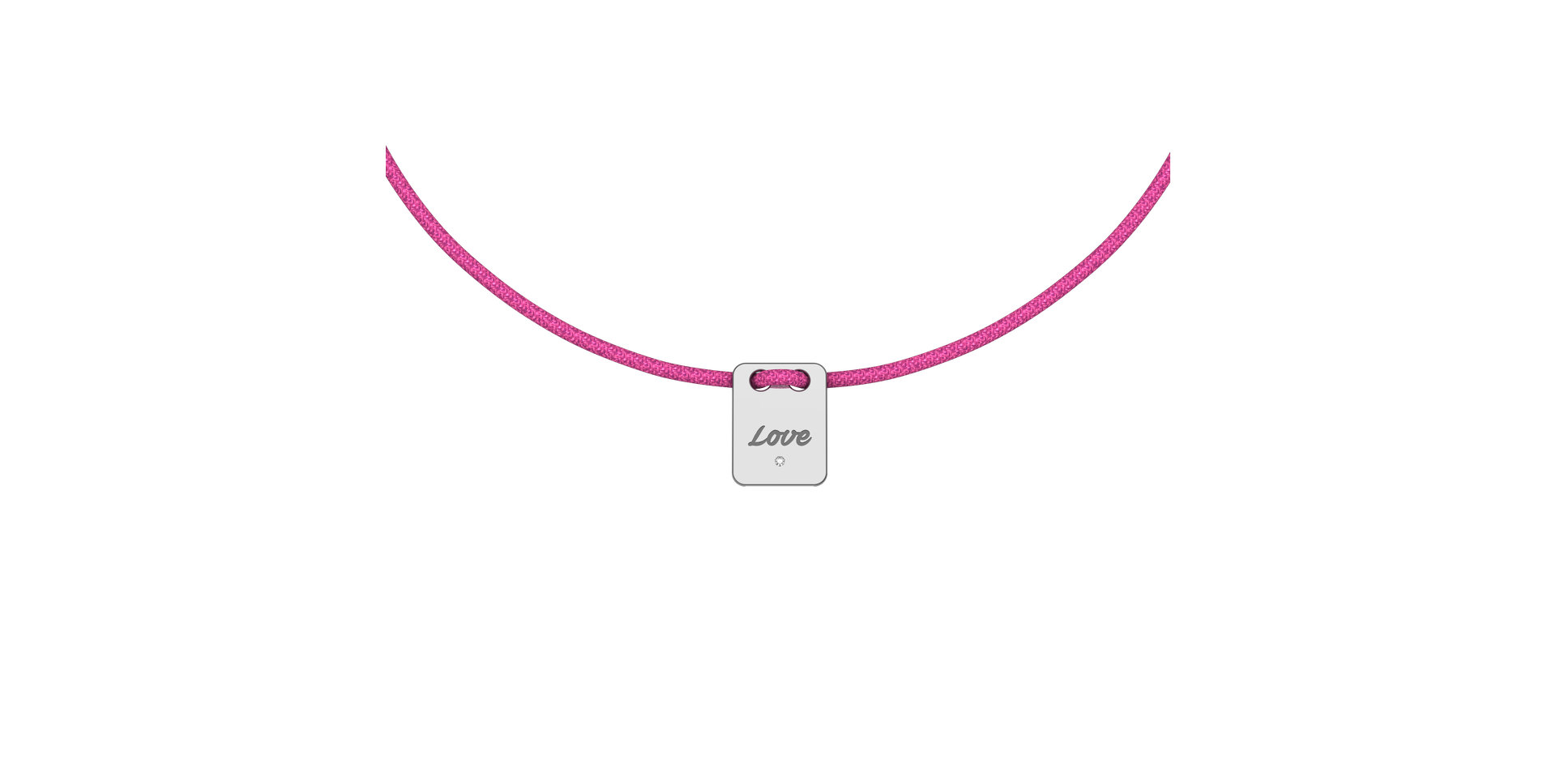 Diamantový náramok so šnúrkou Mini Stamp Love