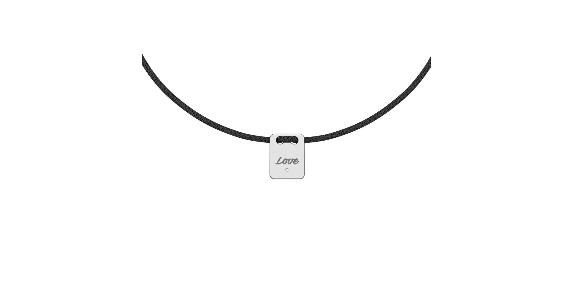 Diamantový náramok so šnúrkou Mini Stamp Love