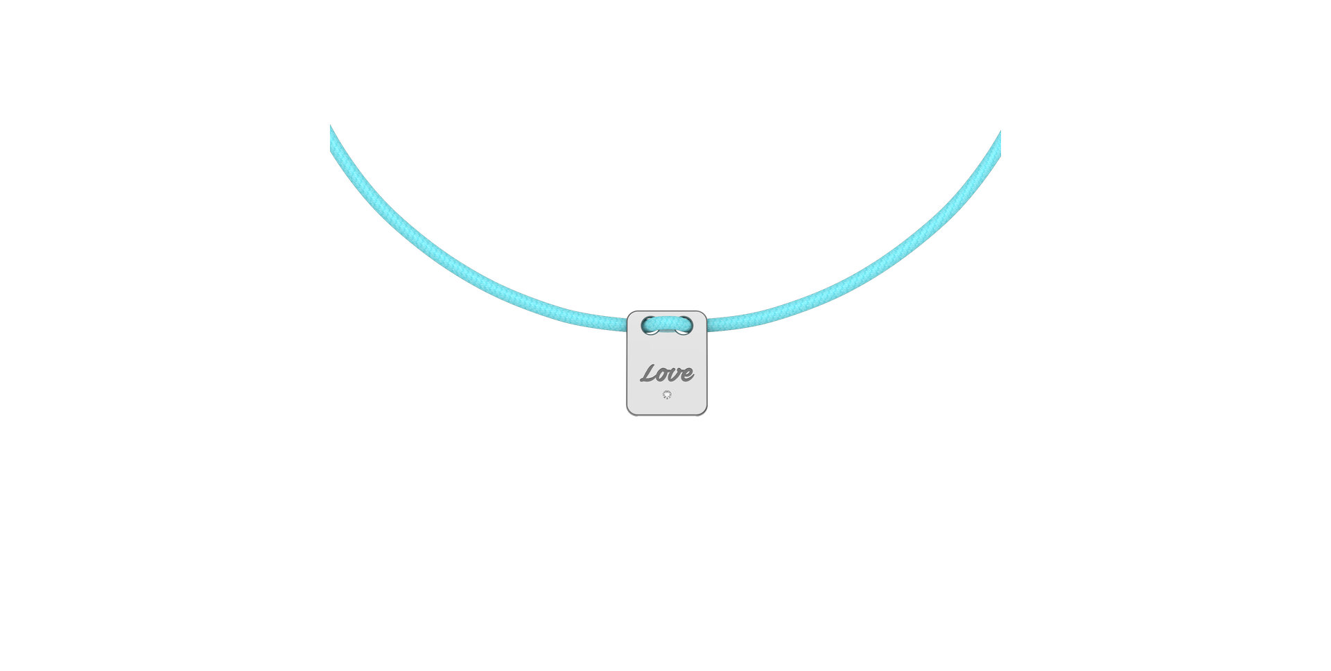 Diamantový náramok so šnúrkou Mini Stamp Love