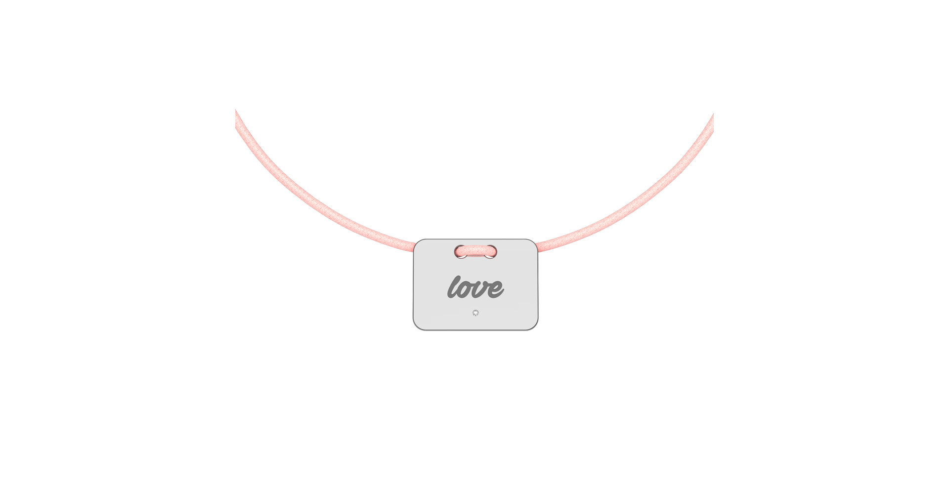 Diamantový náramok so šnúrkou Military Stamp Love