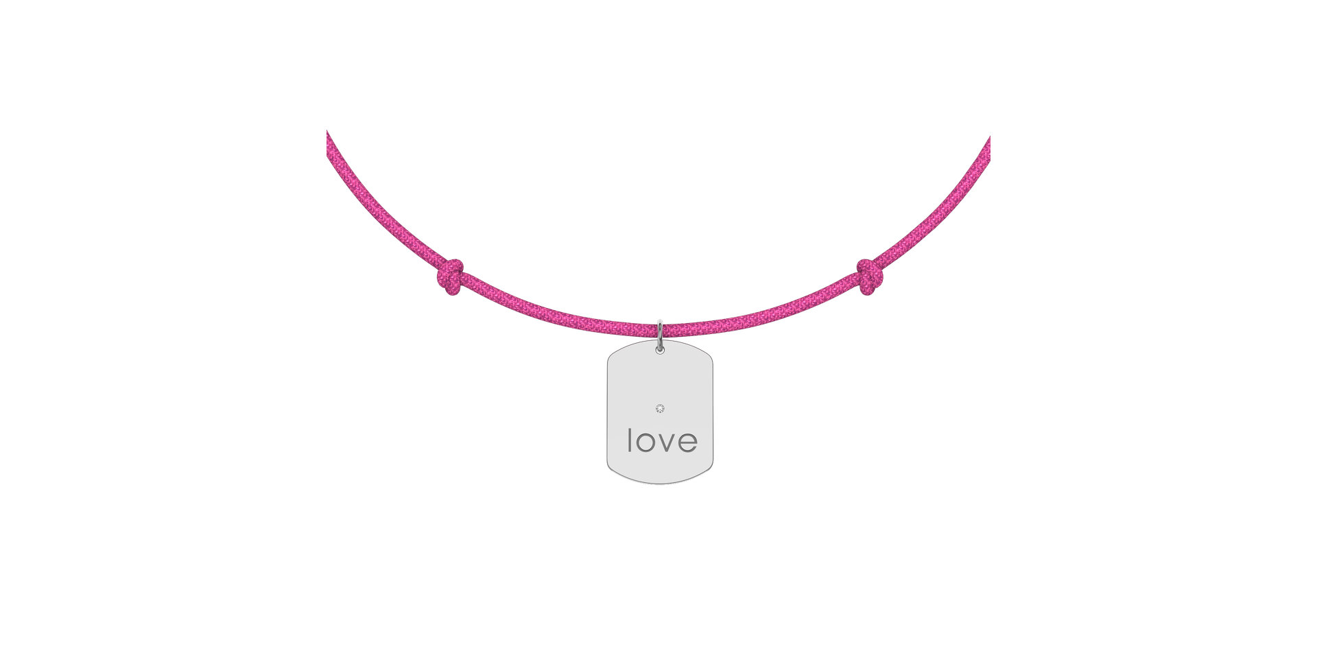 Diamantový náramok so šnúrkou Military Stamp