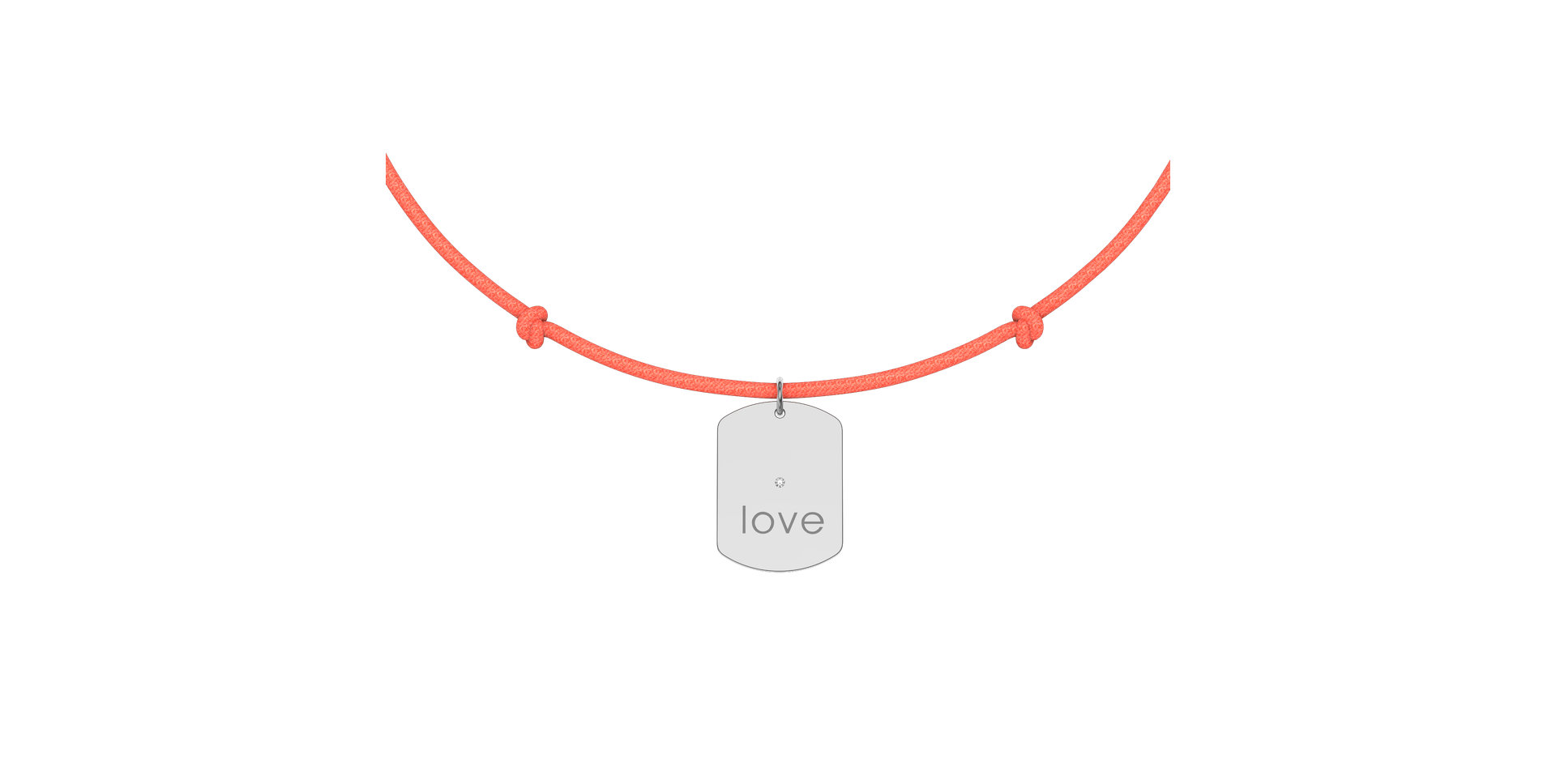 Diamantový náramok so šnúrkou Military Stamp