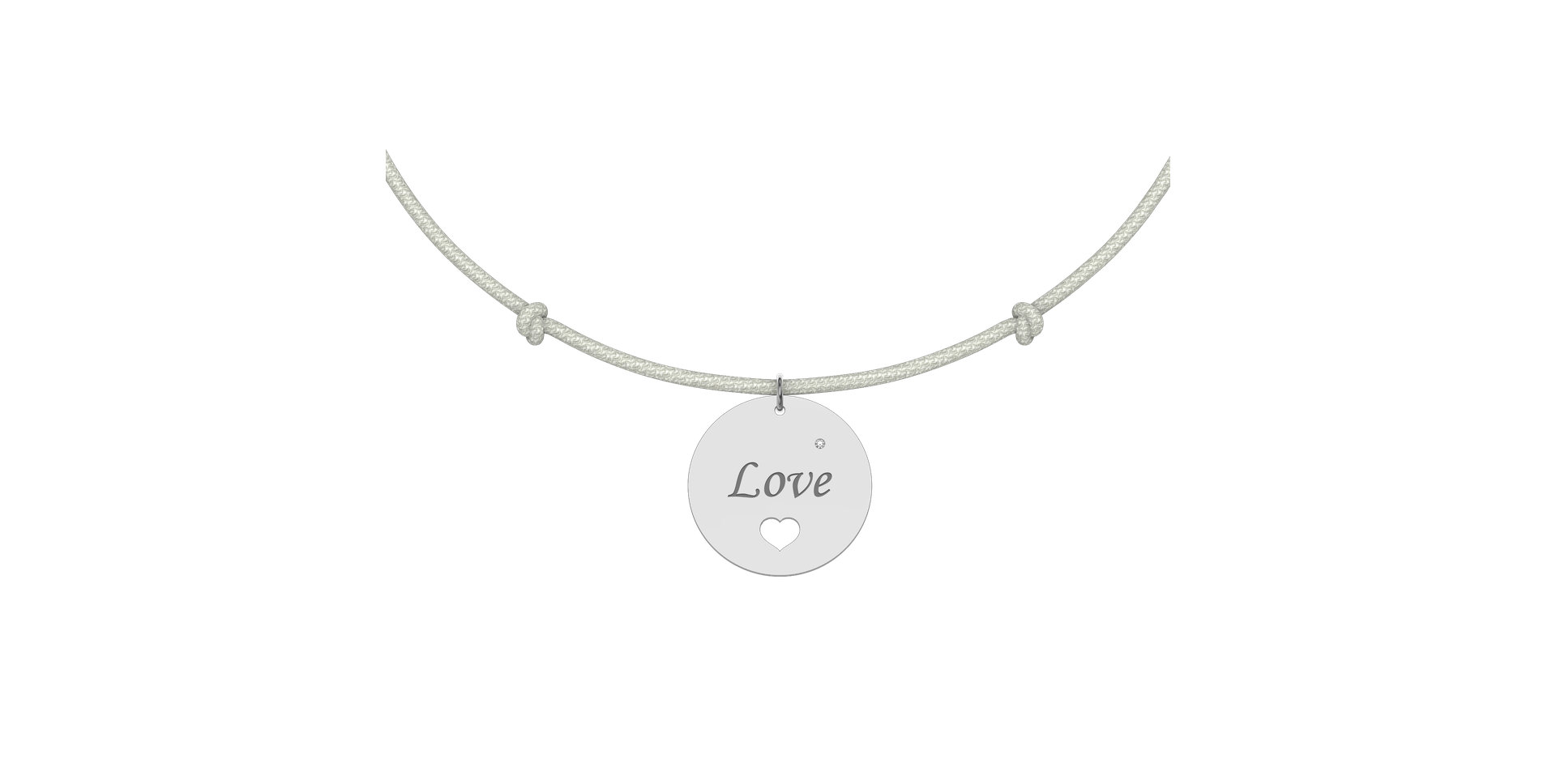 Diamantový náramok so šnúrkou Love Magical