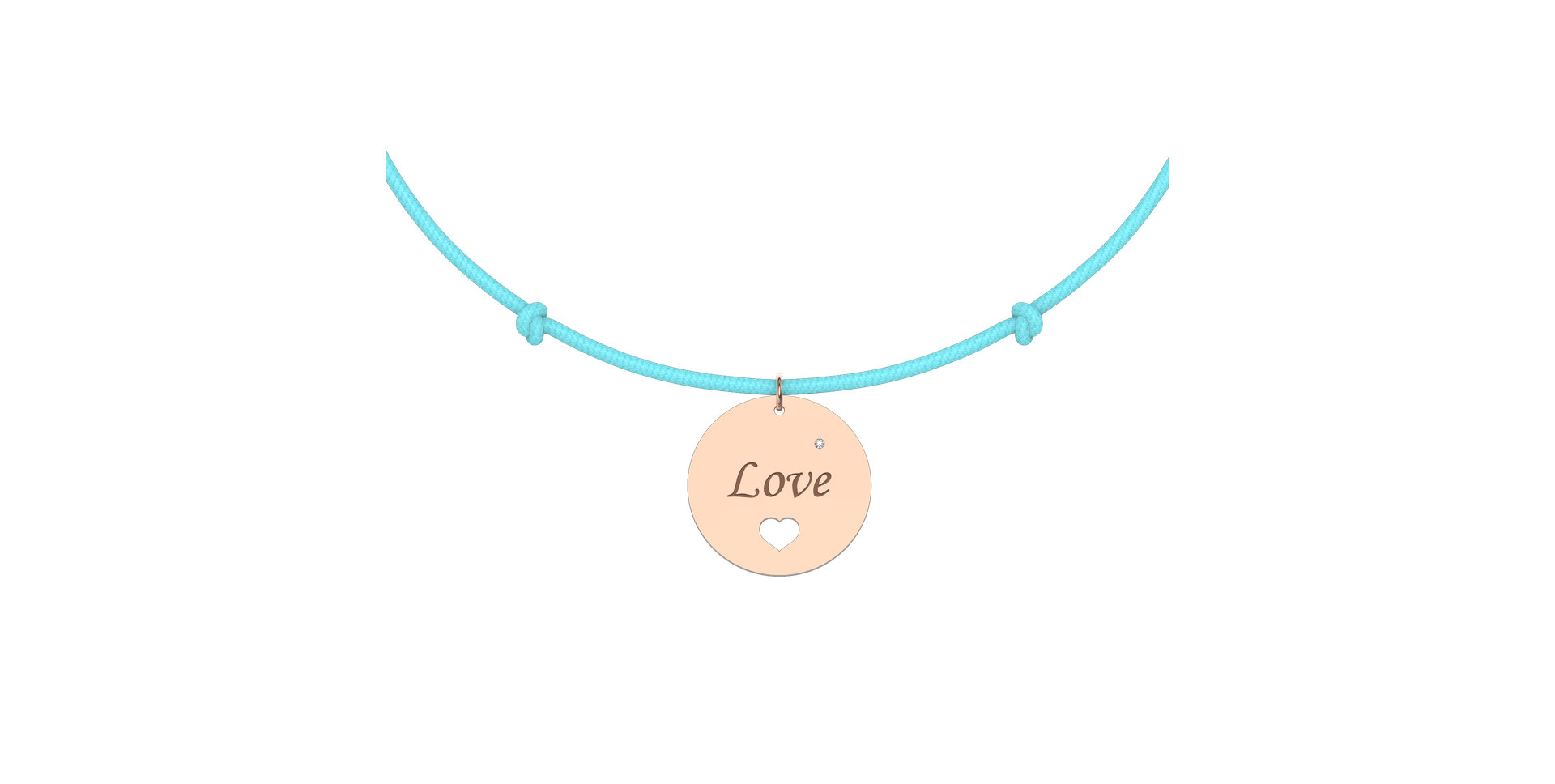 Diamantový náramok so šnúrkou Love Magical