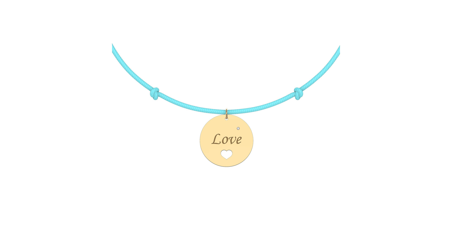 Diamantový náramok so šnúrkou Love Magical