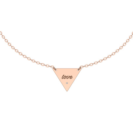 Náramok s diamantom Triangle Love