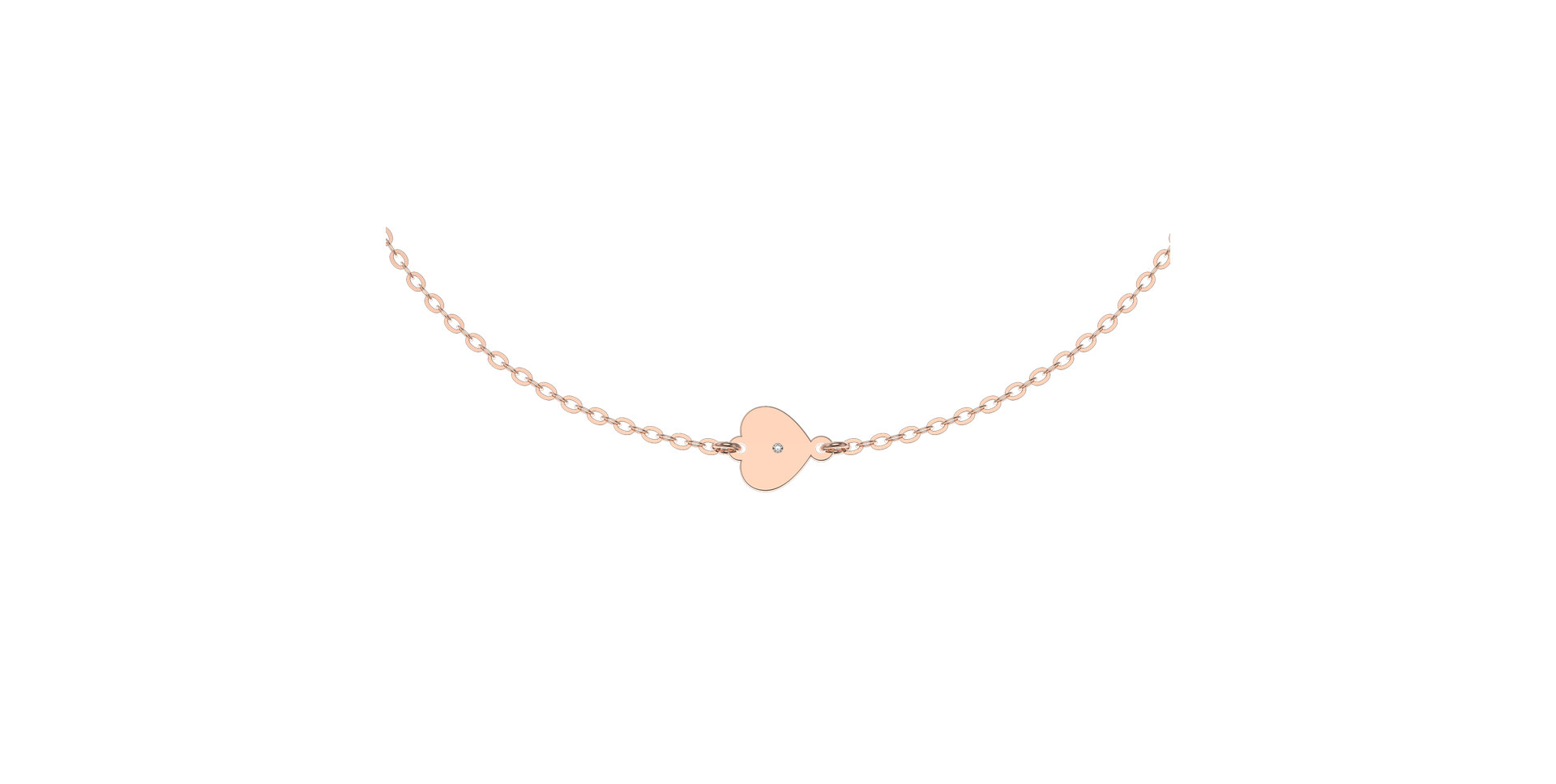 Náramok s diamantom Diamond Heart