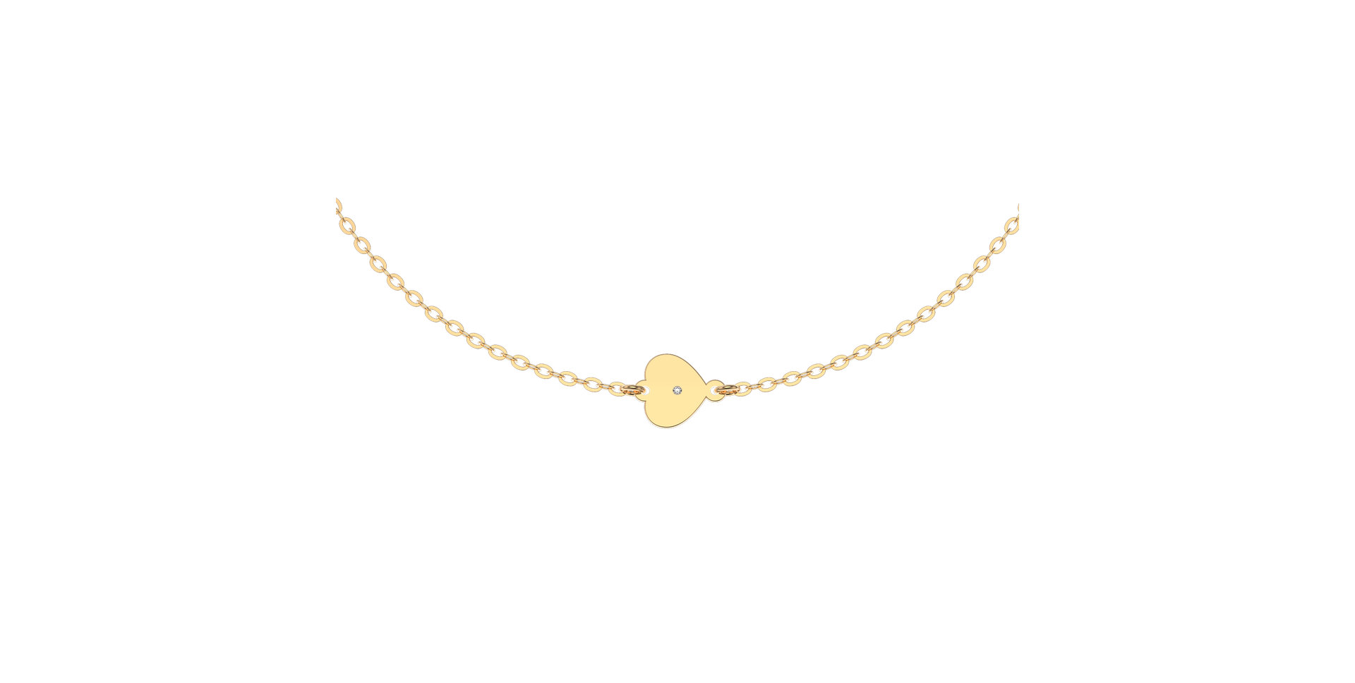 Náramok s diamantom Diamond Heart