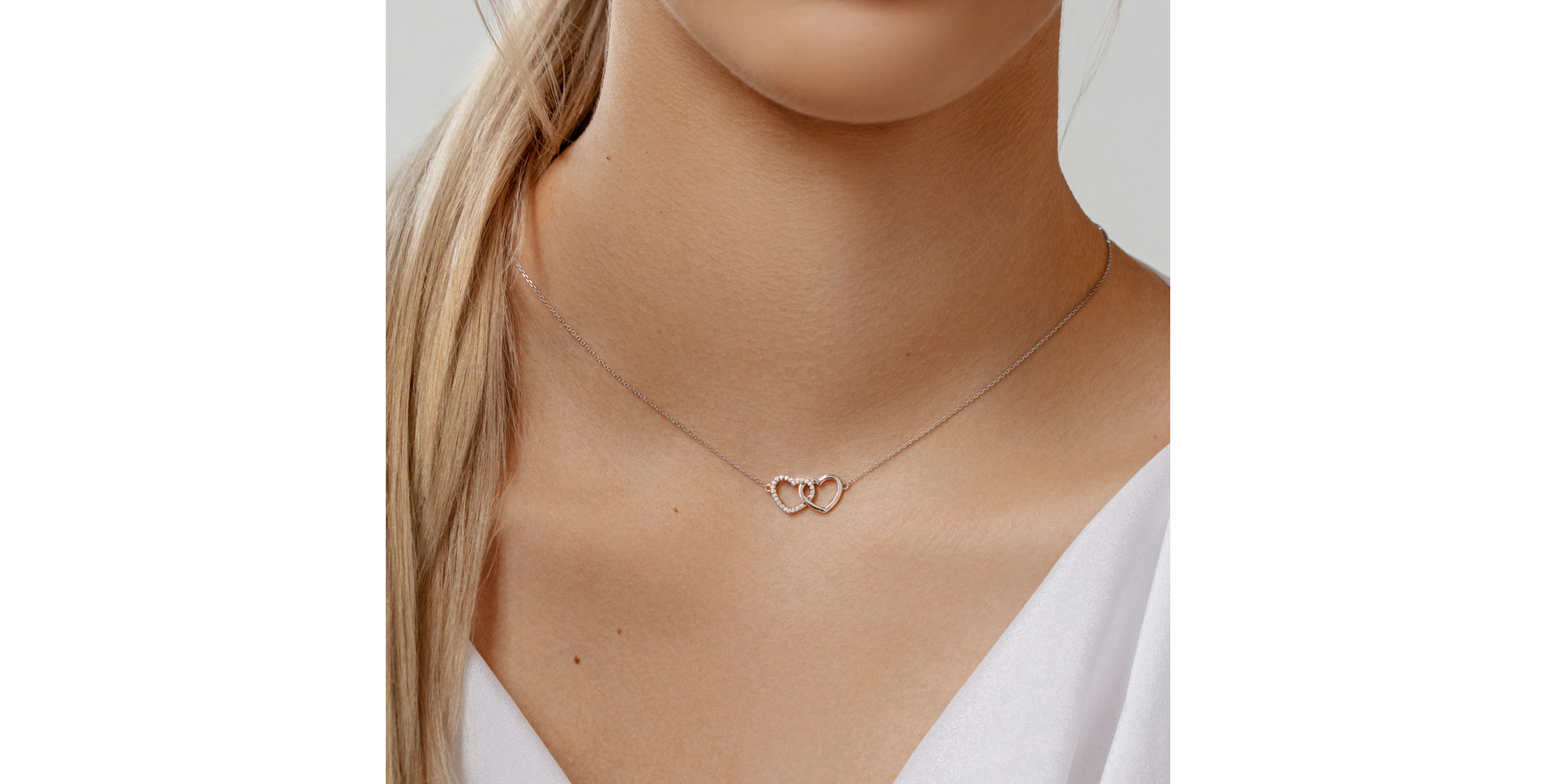 Náhrdelník s diamantmi Sparkling Heart