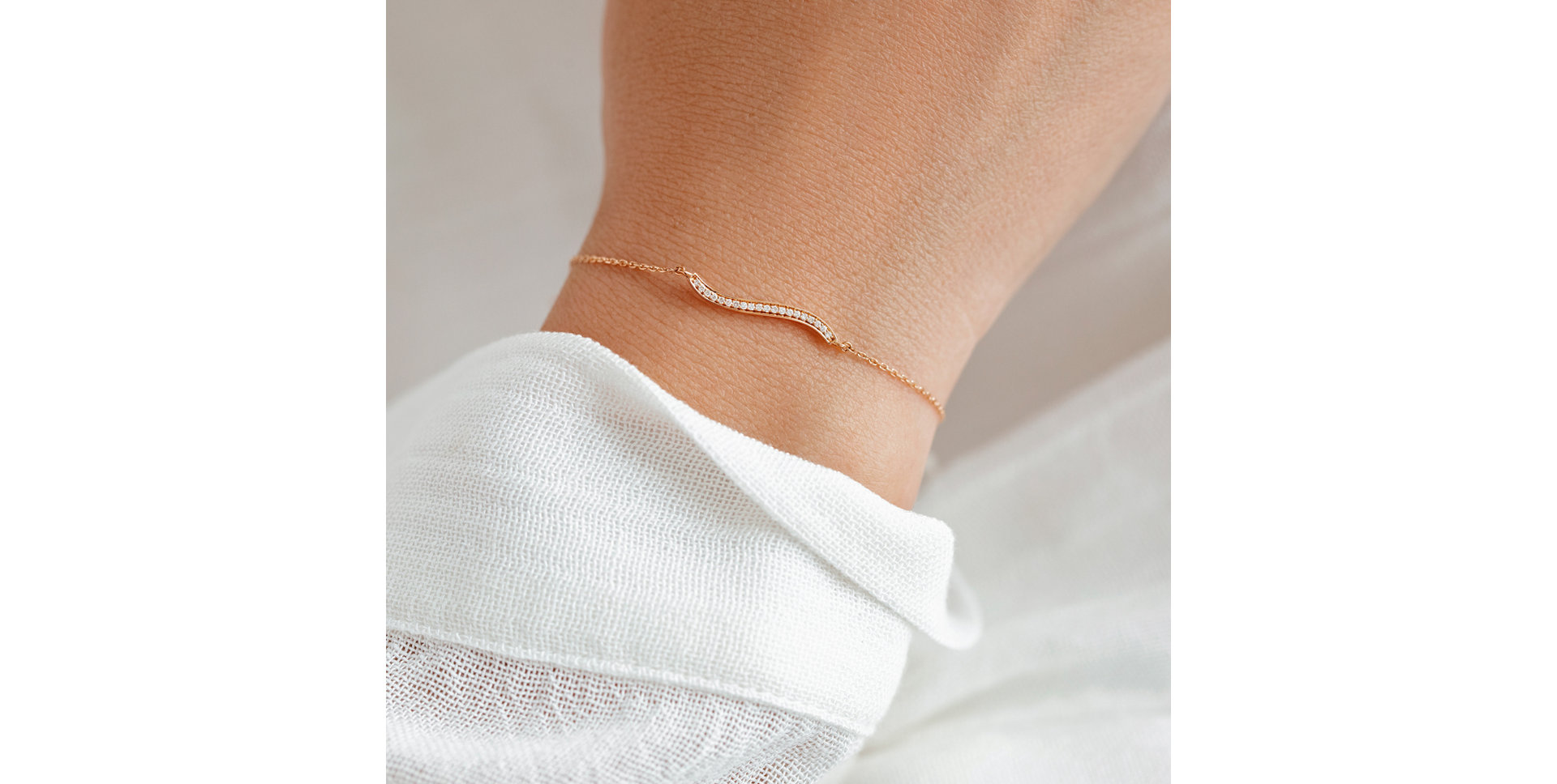 Náramok s diamantmi Wave