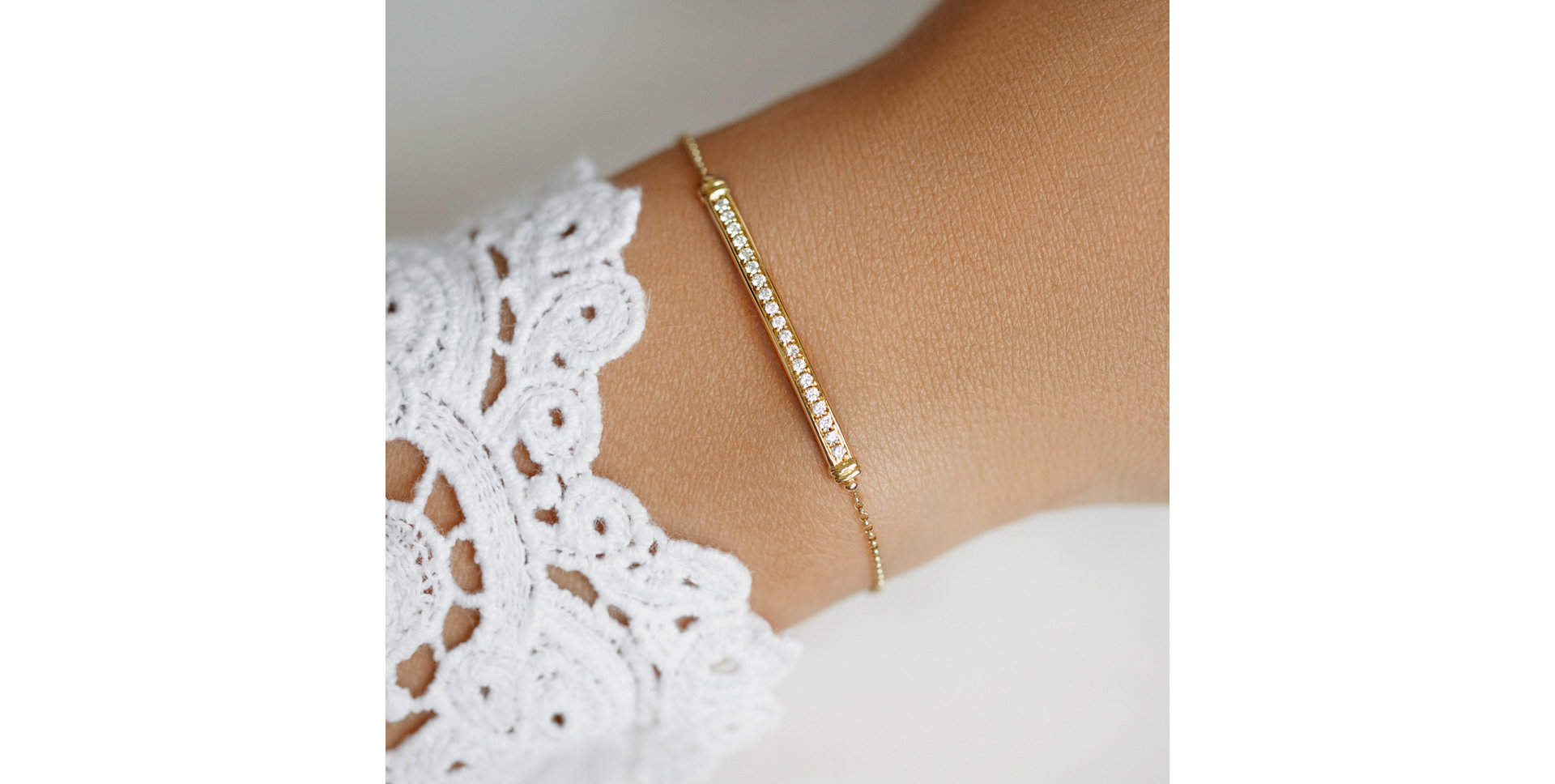 Náramok s diamantmi Line