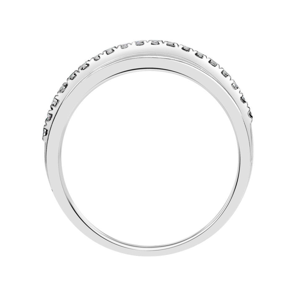 Prsteň s čiernymi diamantmi Breathtaking Line