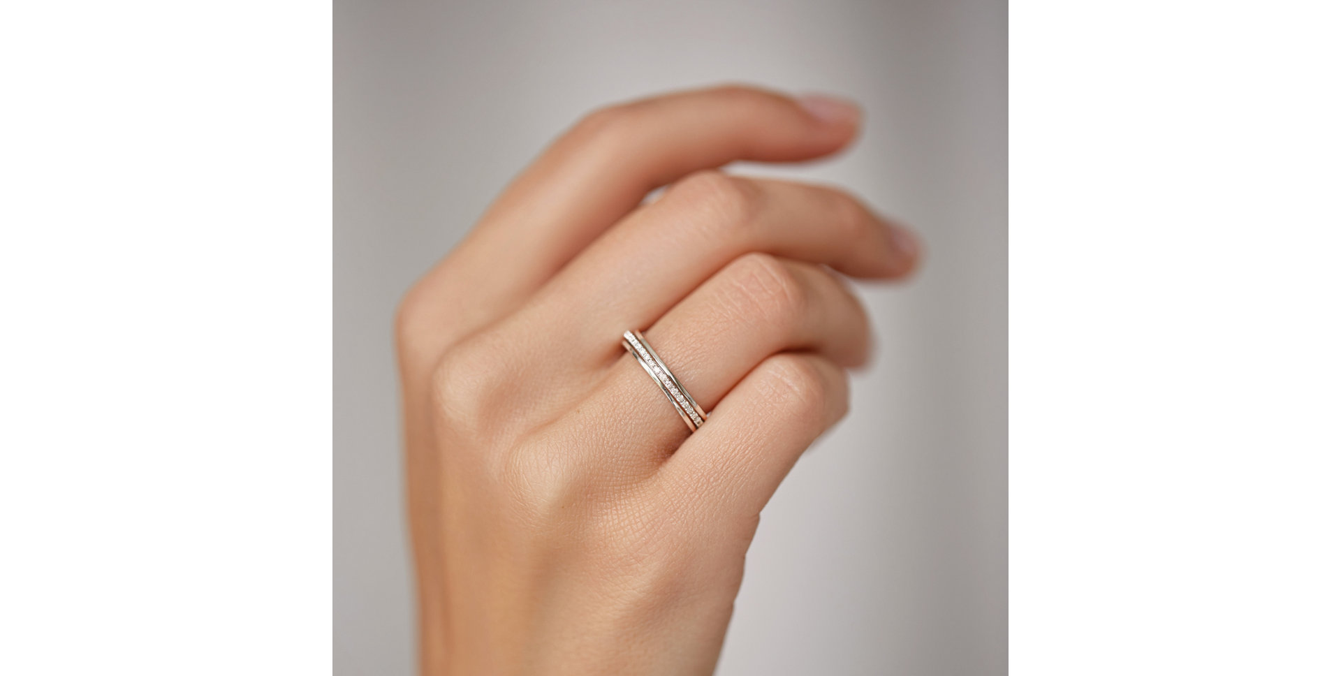 Prsteň s hnedými diamantmi Breathtaking Line