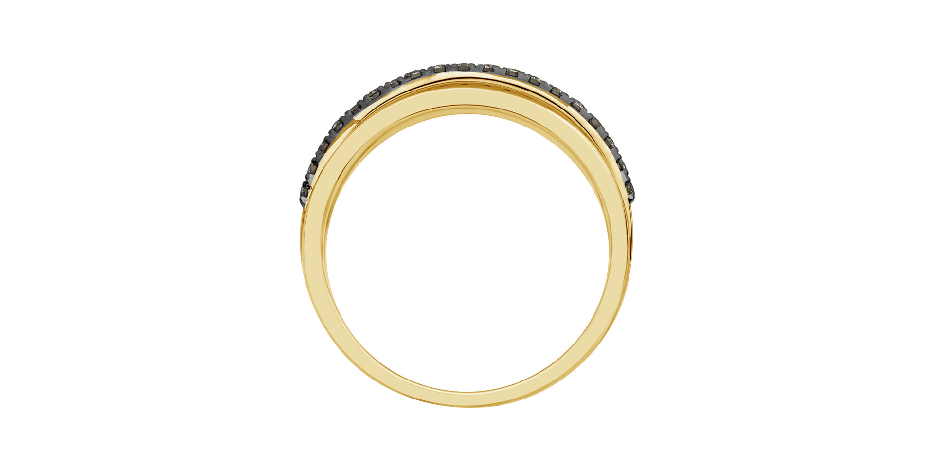 Prsteň s hnedými diamantmi Breathtaking Line