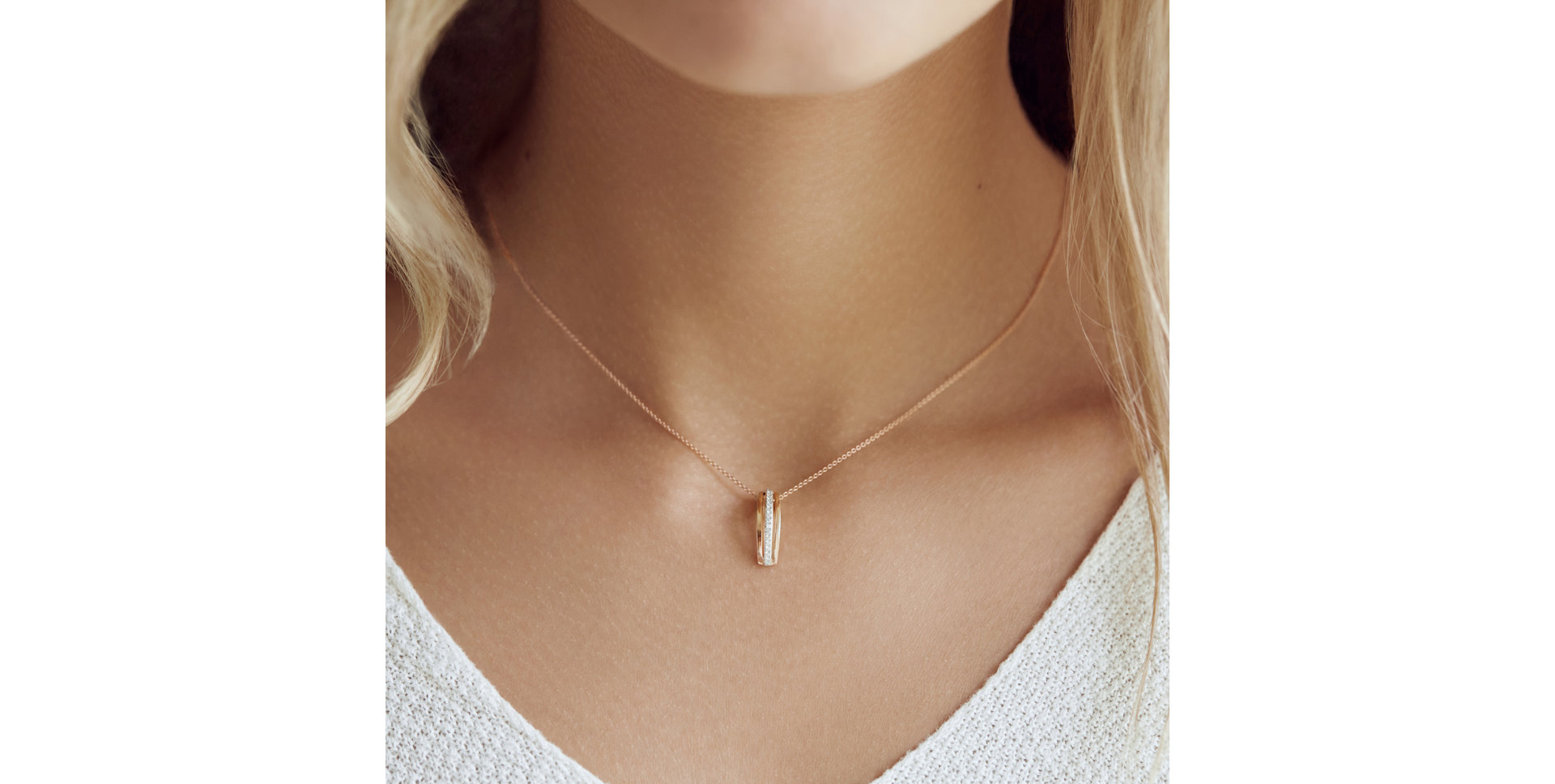 Prívesok s diamantmi Elegant Line