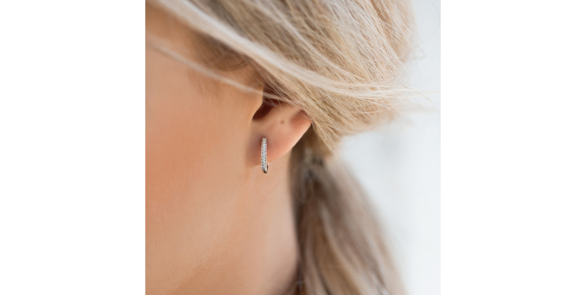 Náušnice s hnedými diamantmi Midnight Loop