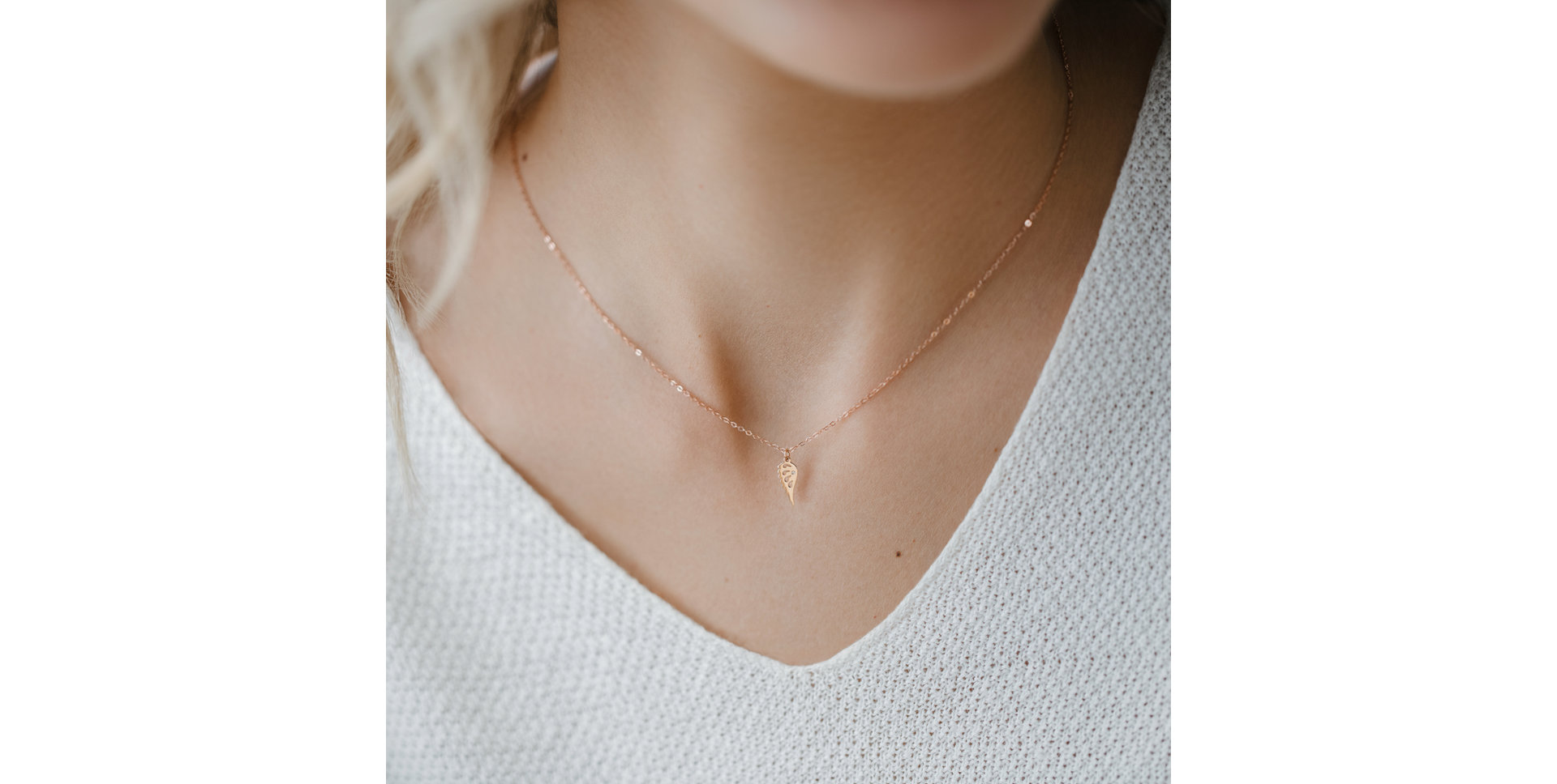 Náhrdelník s diamantom Diamond Wing