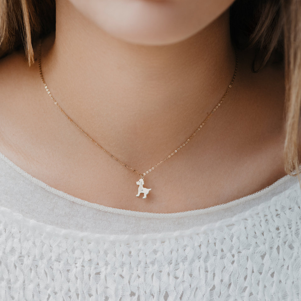 Náhrdelník s diamantom Puppy