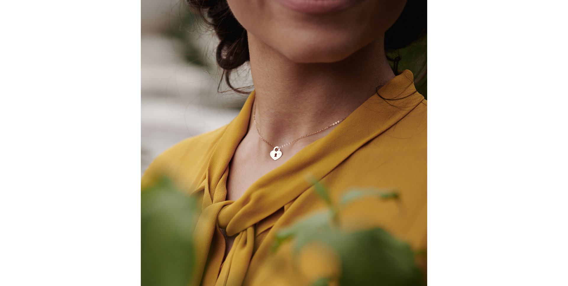 Náhrdelník s diamantom Little Love Lock