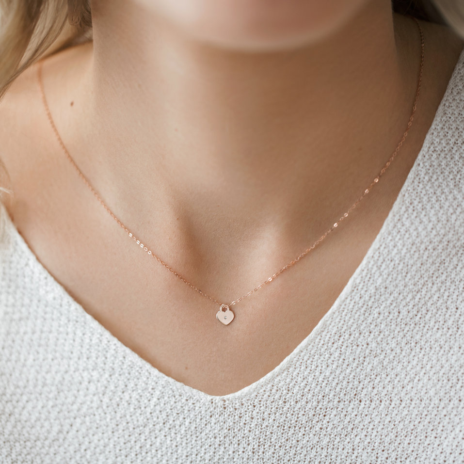 Náhrdelník s diamantom Little Love Lock