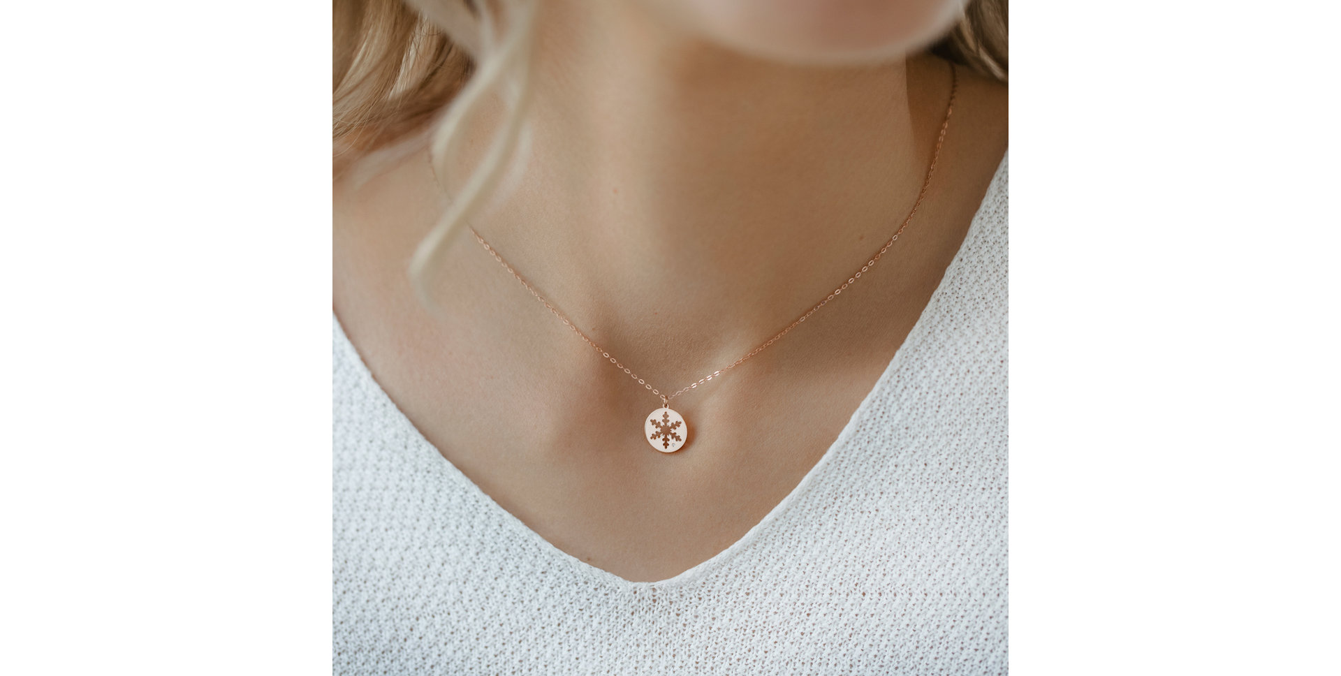 Náhrdelník s diamantom Diamond Snowflake