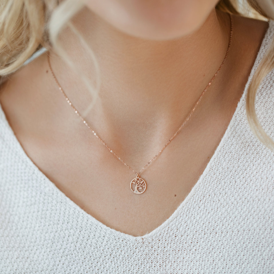 Náhrdelník s diamantom Tree of Life