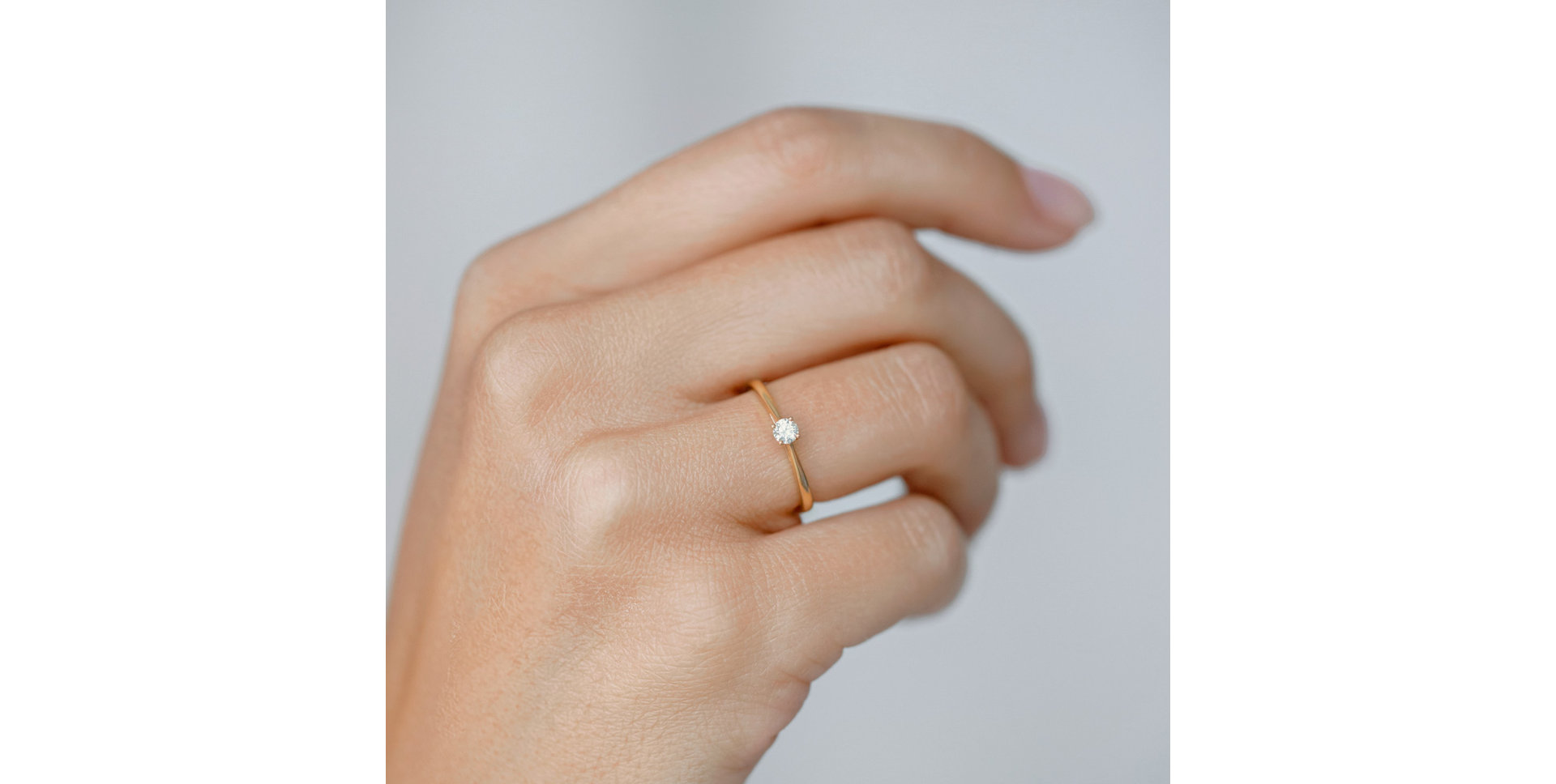 Prsteň s diamantom Made with Love