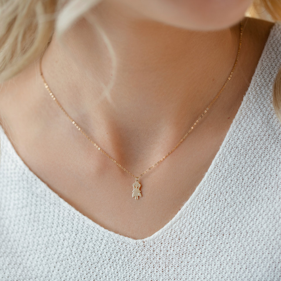 Náhrdelník s diamantom Little Girl