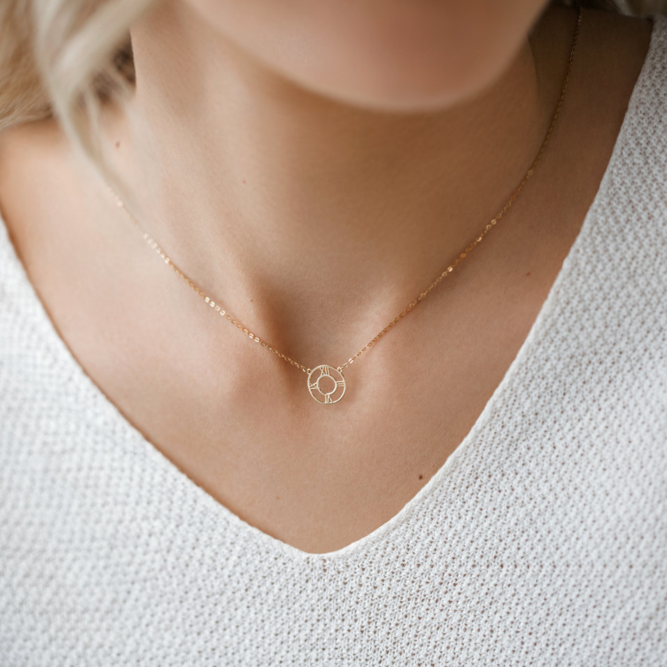 Náhrdelník s diamantom Time