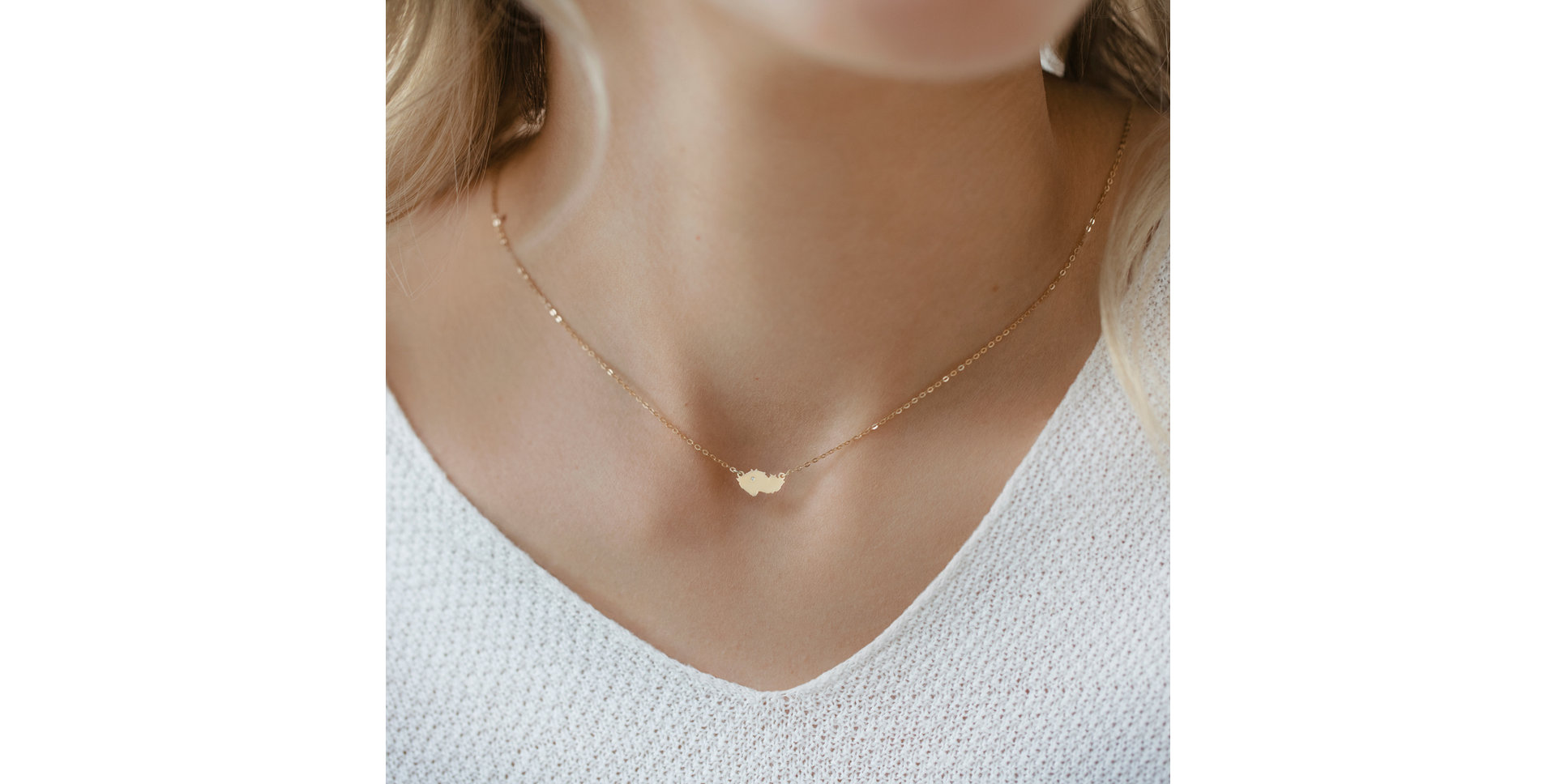 Náhrdelník s diamantom My Home