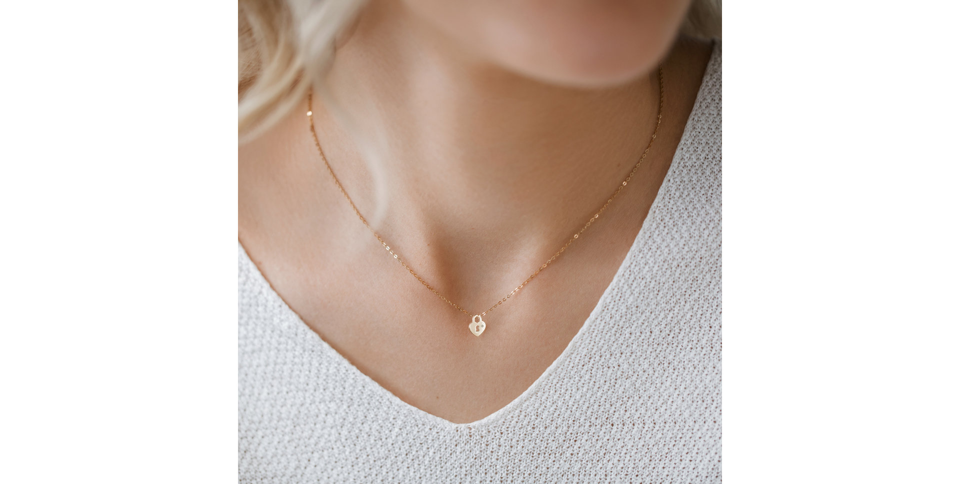 Náhrdelník s diamantom Little Heart Lock