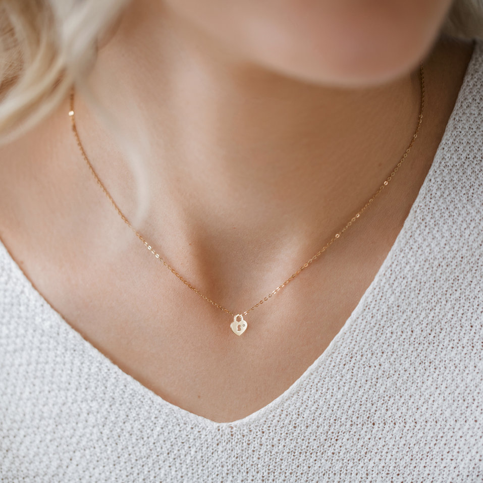 Náhrdelník s diamantom Little Heart Lock