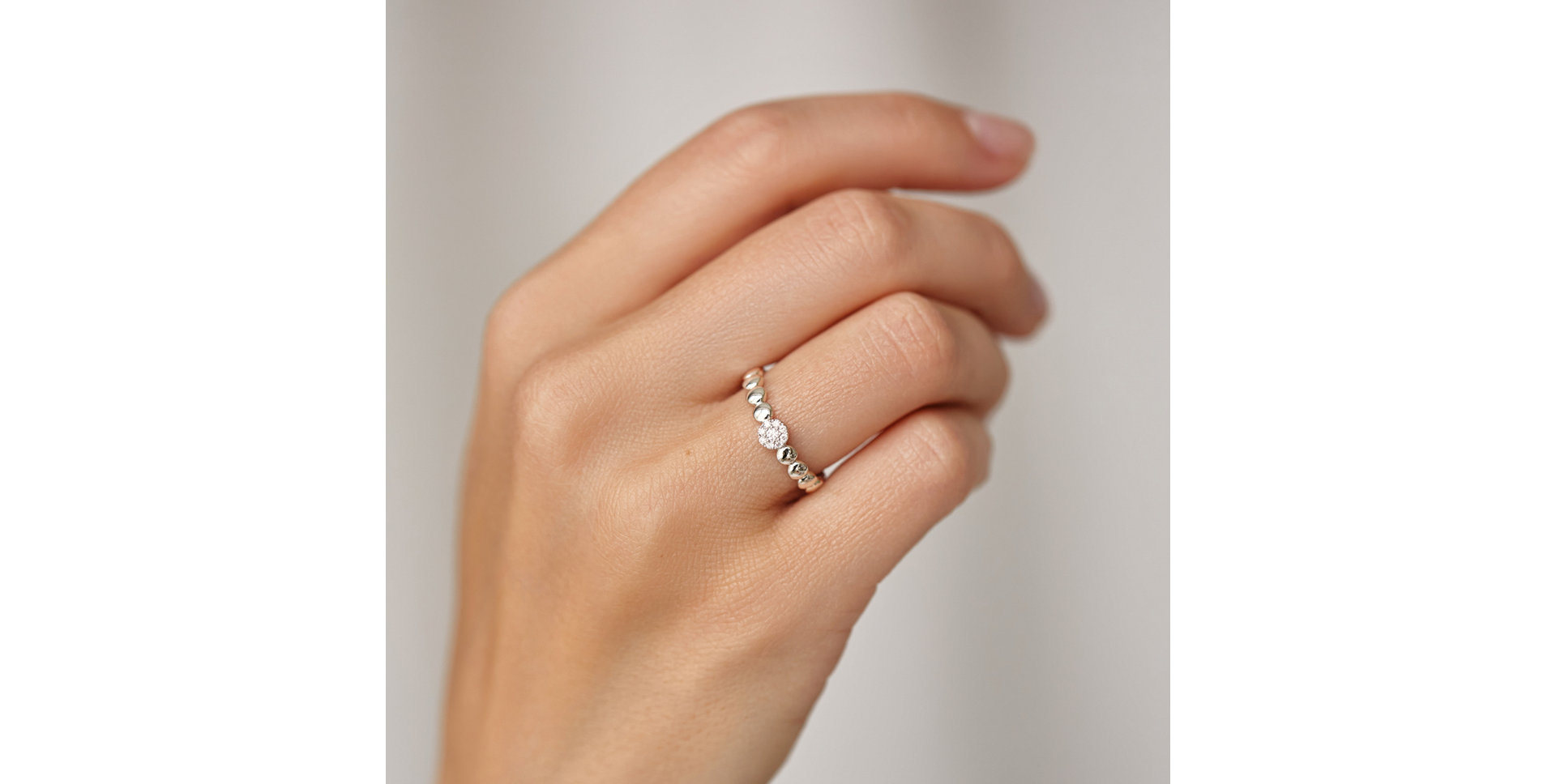 Prsteň s diamantmi Unique Bubbles