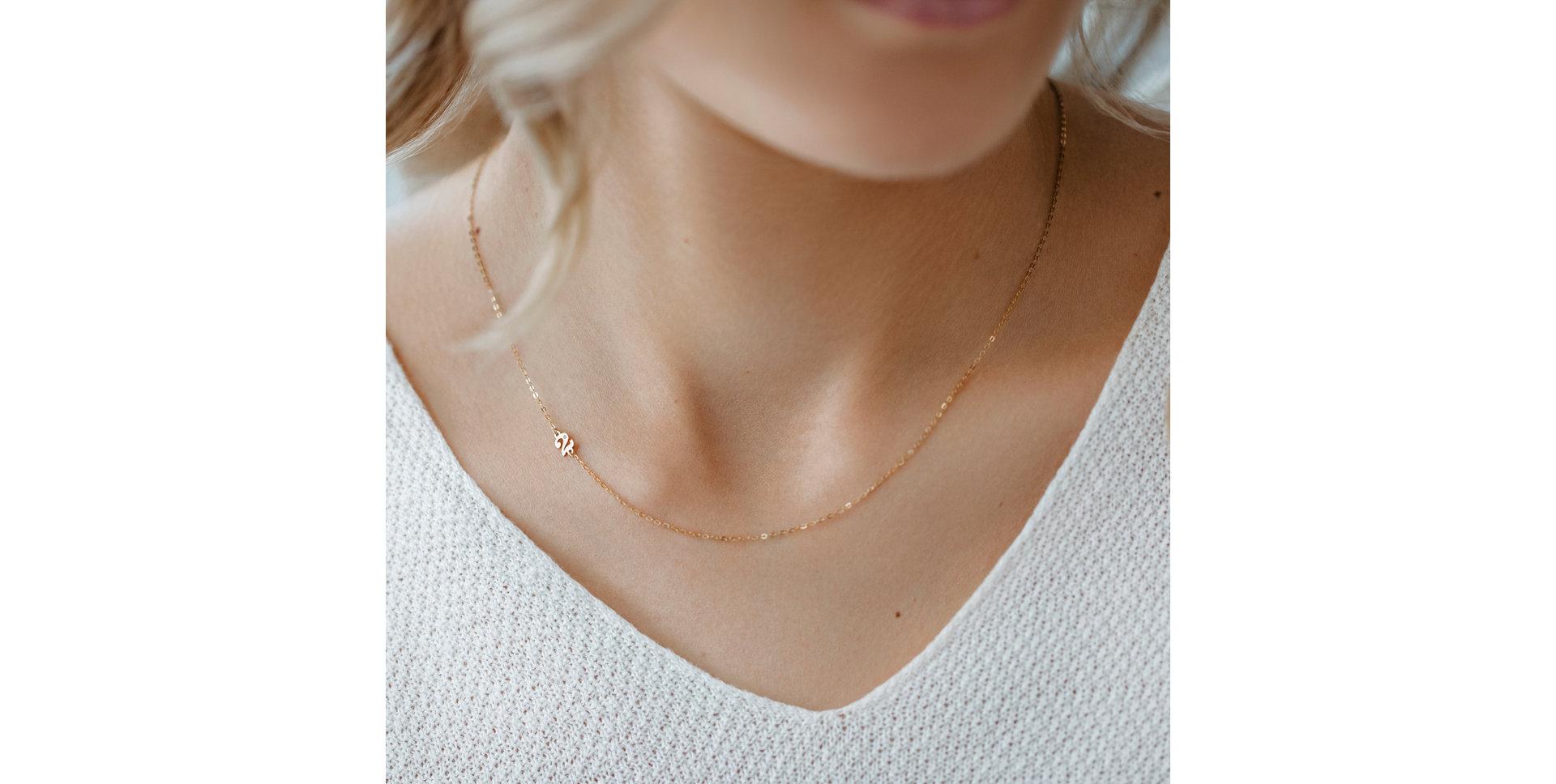 Náhrdelník s diamantom Lucky Four