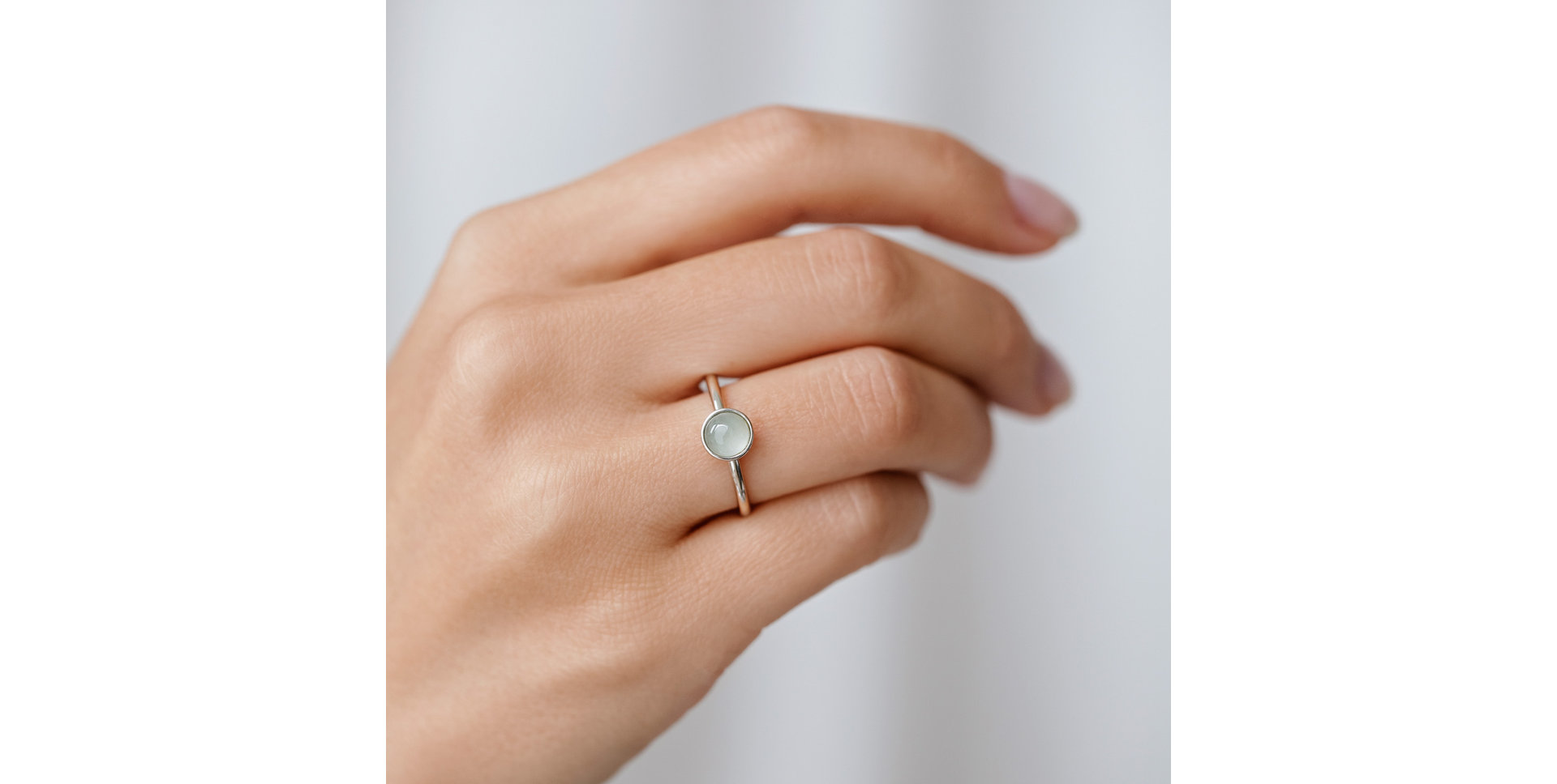 Prsteň s prehnitom Bonbon