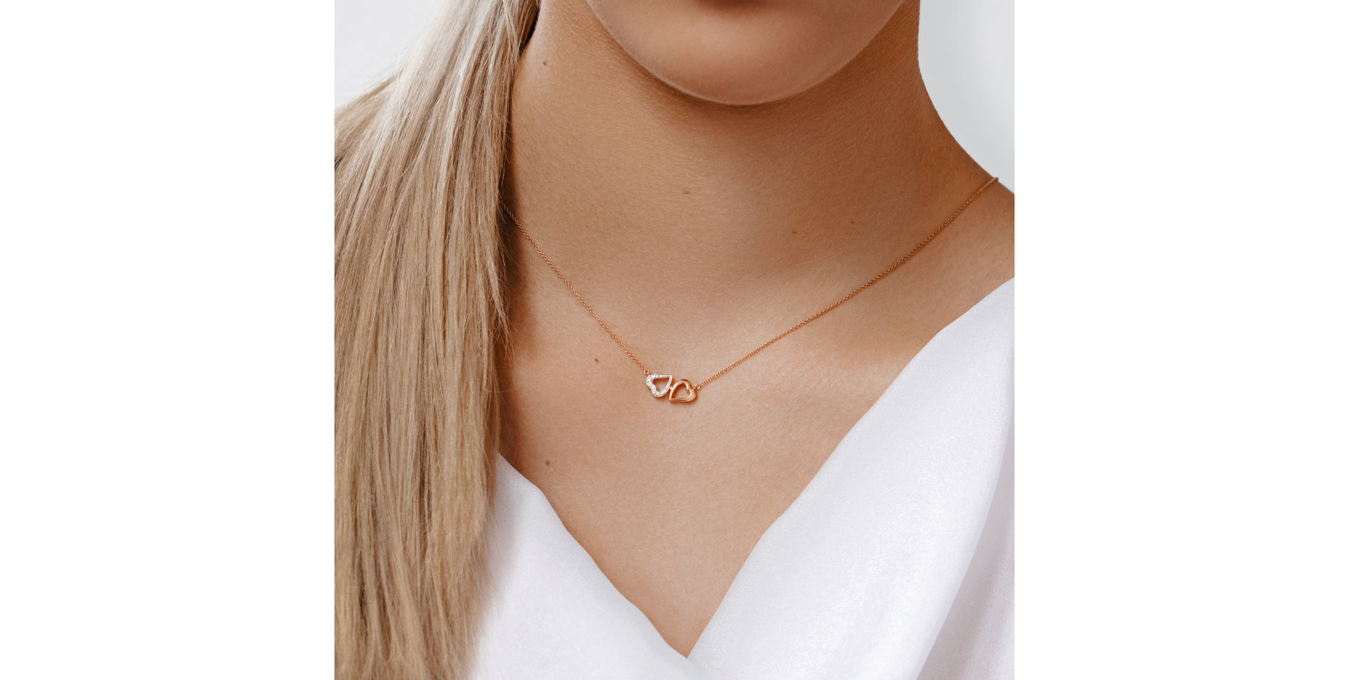 Náhrdelník s diamantmi Lovely Heart